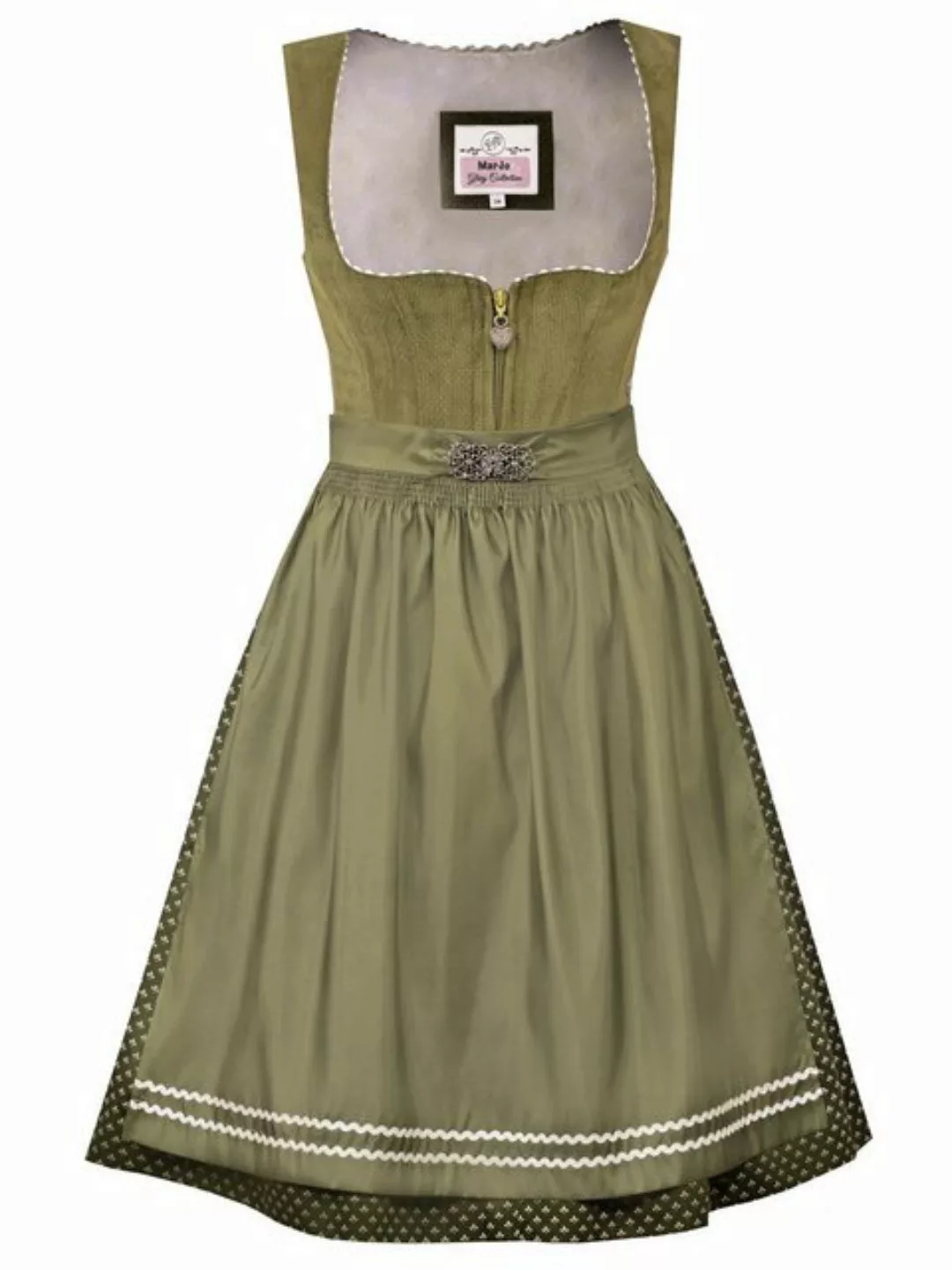 MarJo Trachtenkleid Midi Dirndl 2tlg. 65cm GAUTING farn günstig online kaufen