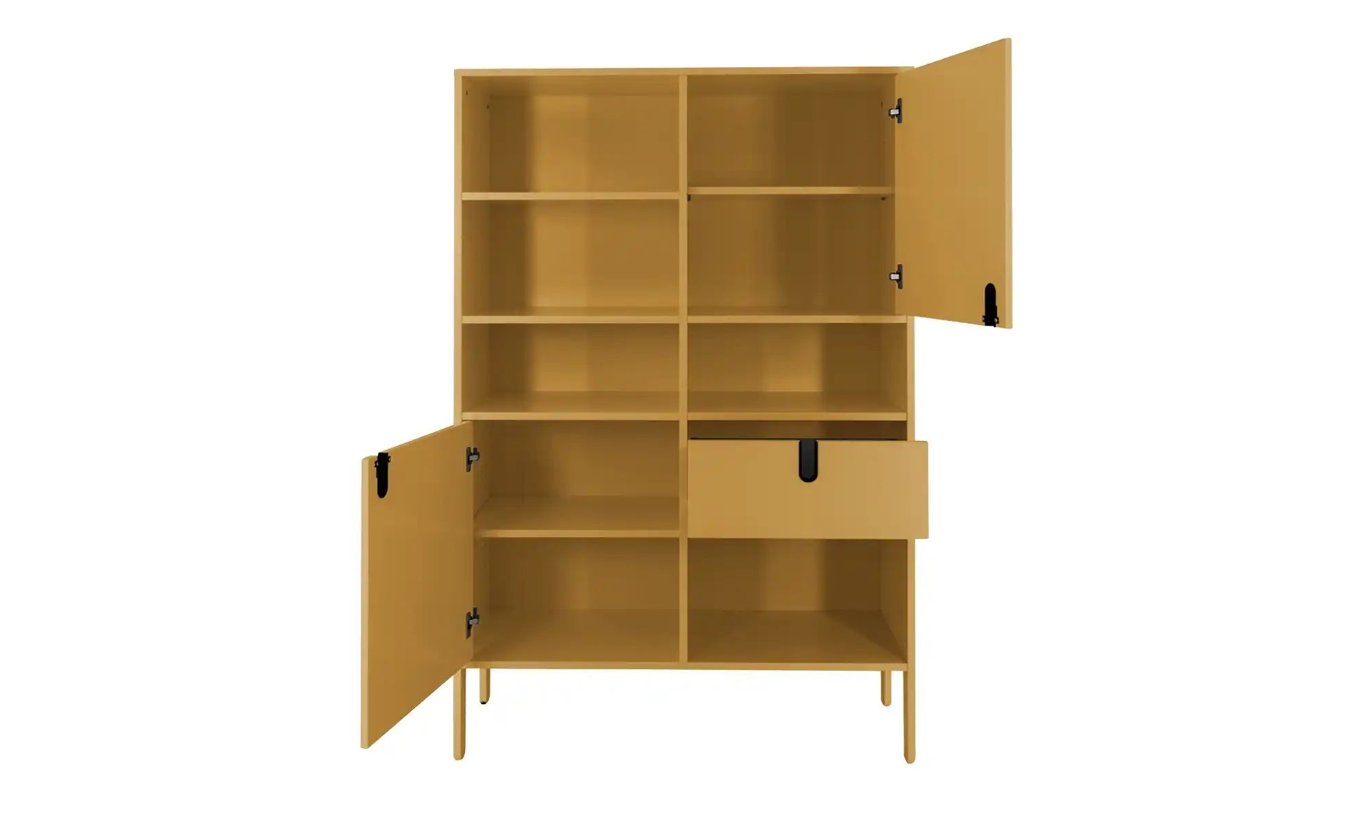 Highboard  Uno ¦ gelb ¦ Maße (cm): B: 109 H: 176 T: 40 Aktuelles > Schlafzi günstig online kaufen