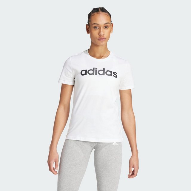 adidas Sportswear T-Shirt LOUNGEWEAR ESSENTIALS SLIM LOGO T-SHIRT günstig online kaufen