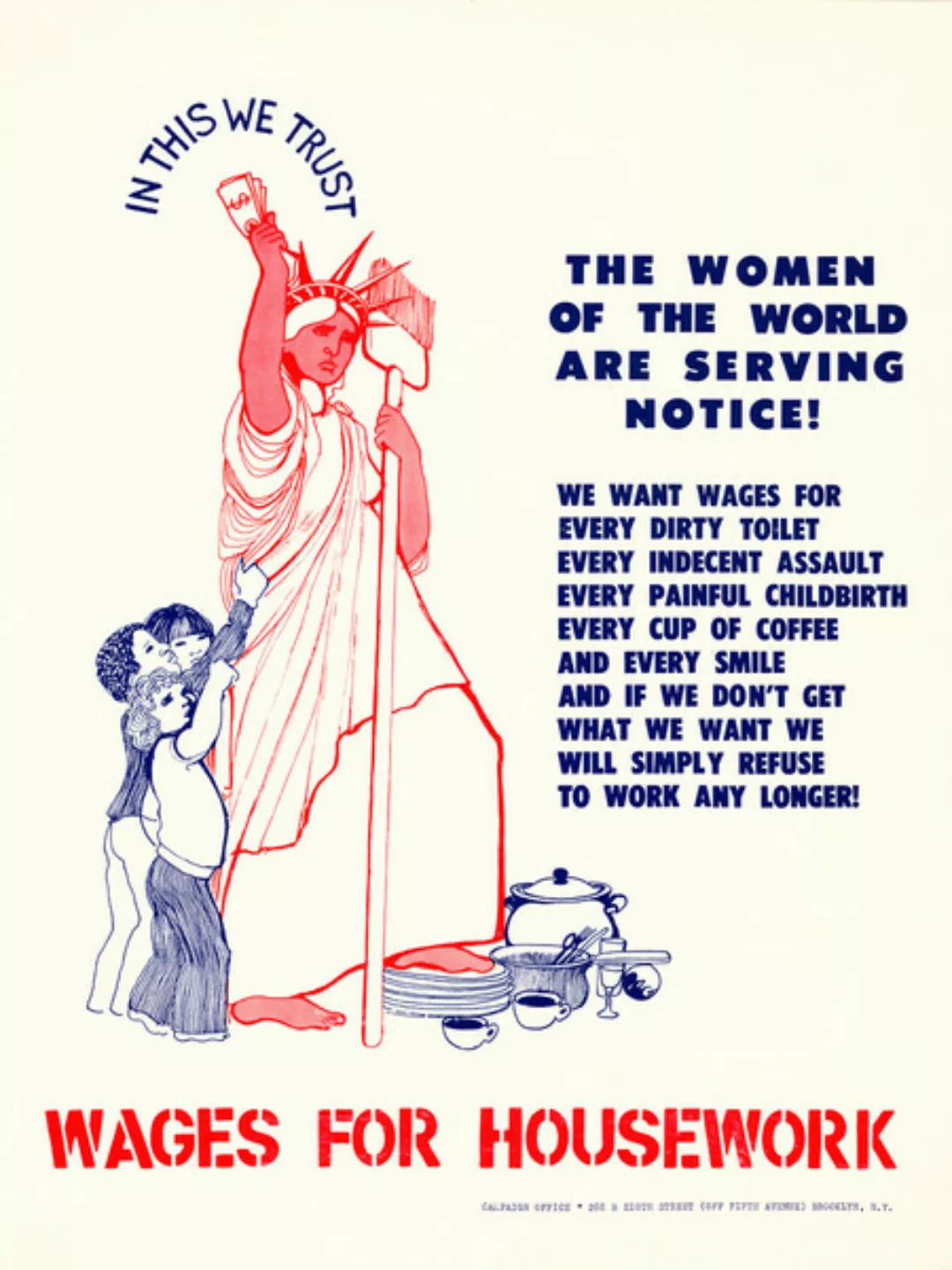 Poster / Leinwandbild - In This We Trust : The Women Of The World Are Servi günstig online kaufen