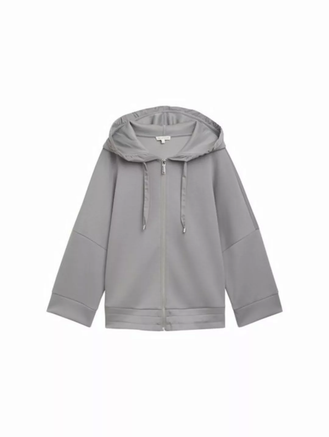 TOM TAILOR Fleecejacke Sweatshirt jacket with hood günstig online kaufen