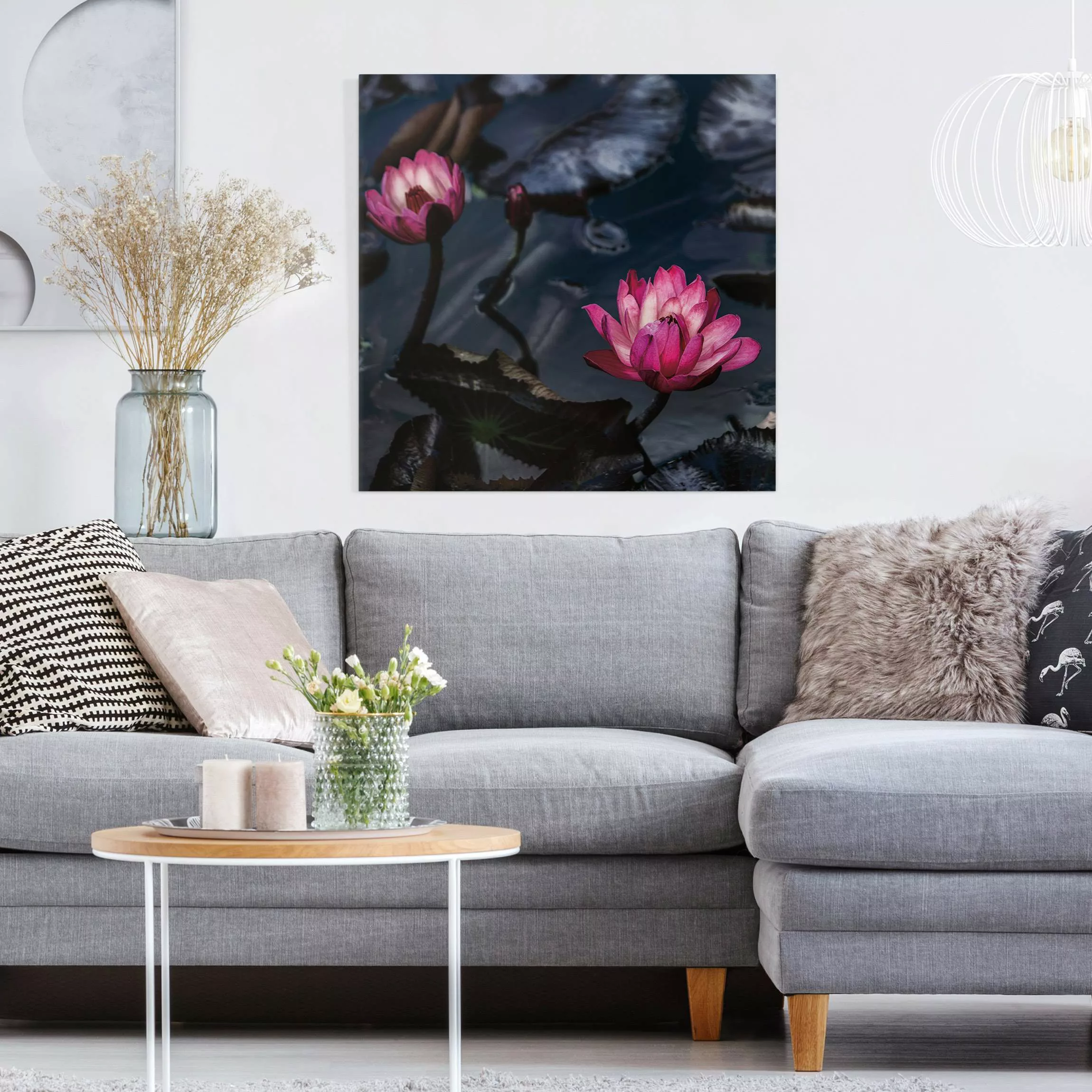 Leinwandbild Wasserlilien günstig online kaufen