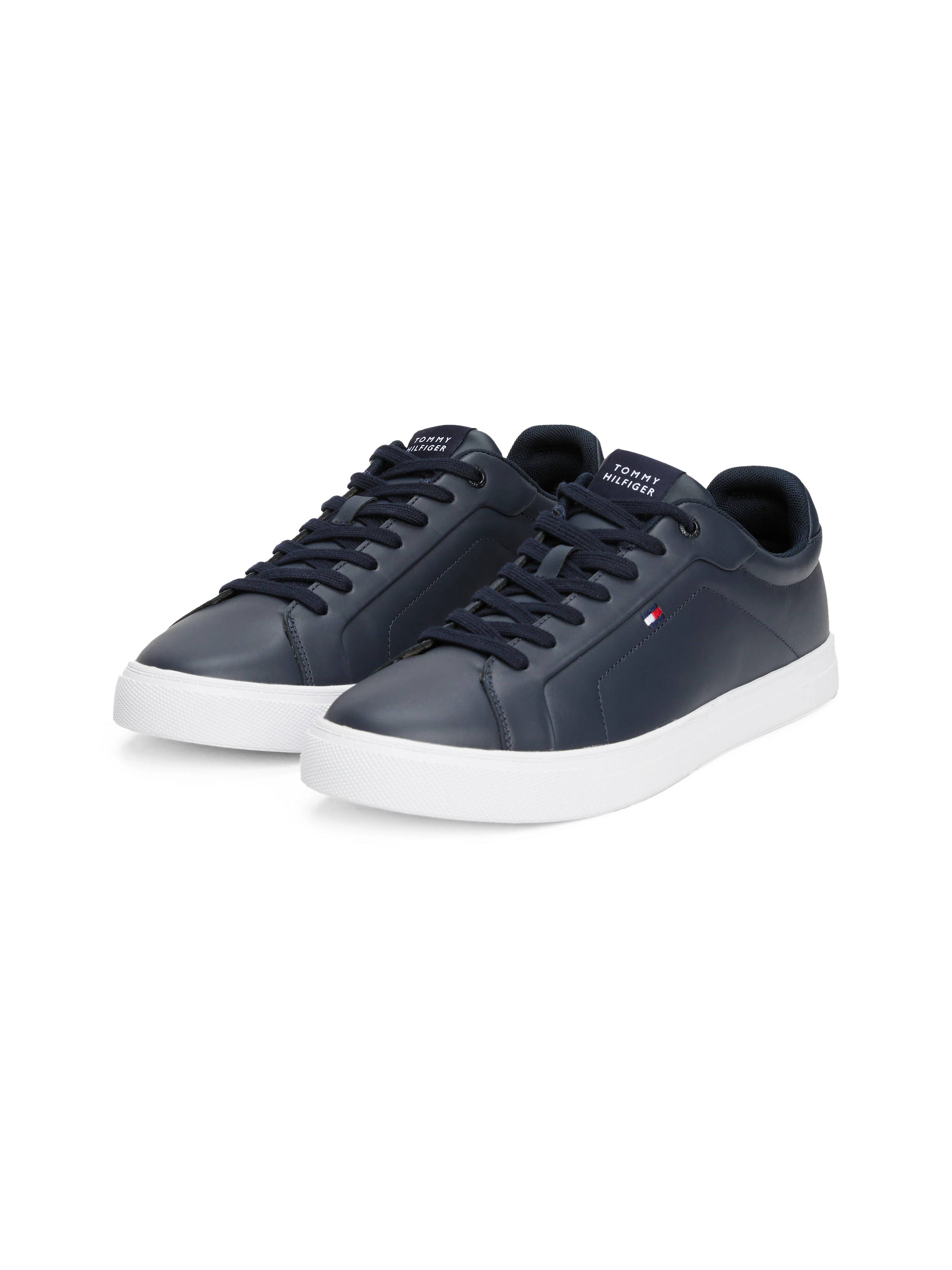 Tommy Hilfiger Sneaker "ICON COURT LTH FLAG ESS", Freizeitschuh, Halbschuh, günstig online kaufen