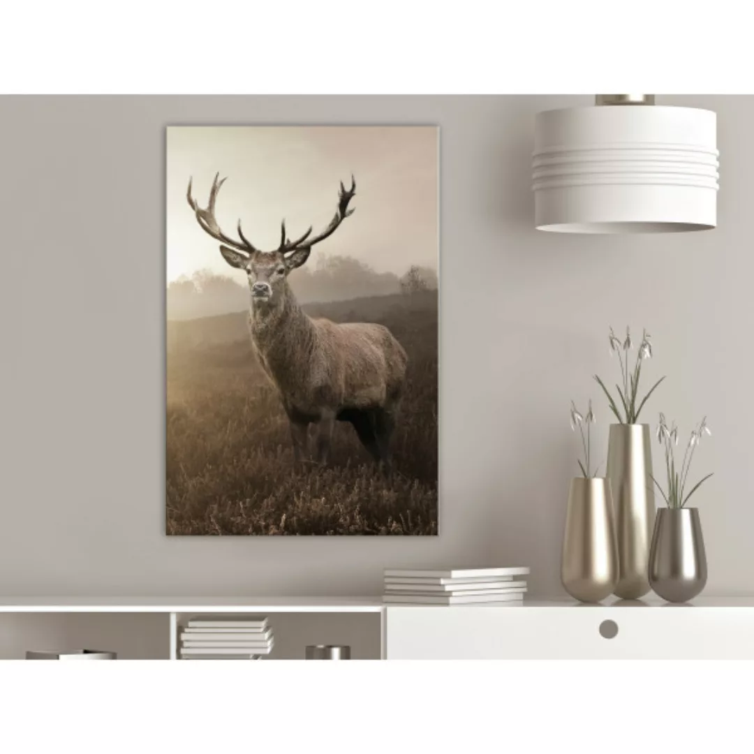Wandbild Deer in Sepia (1 Part) Vertical XXL günstig online kaufen