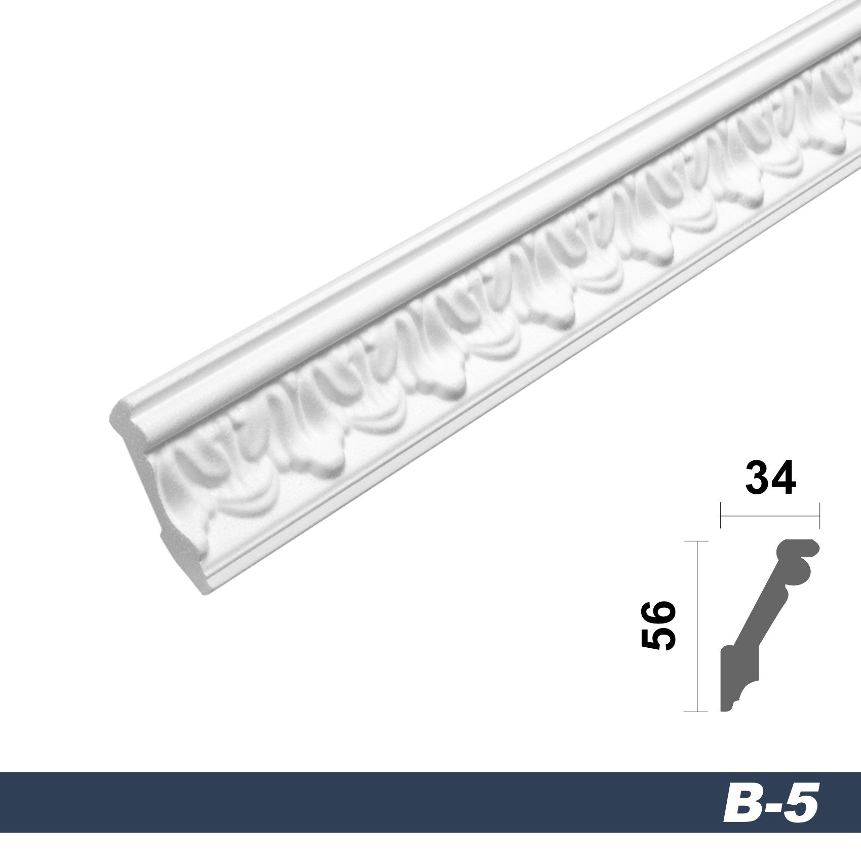 marbet design Stuckleiste B-05, 20 Meter, günstig online kaufen