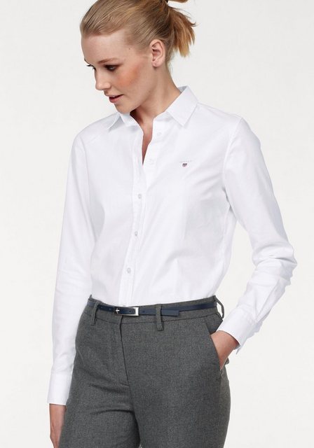 Gant Hemdbluse Stretch-Oxford-Stoff für bequemen Sitz u. Bewegungsfreiheit günstig online kaufen