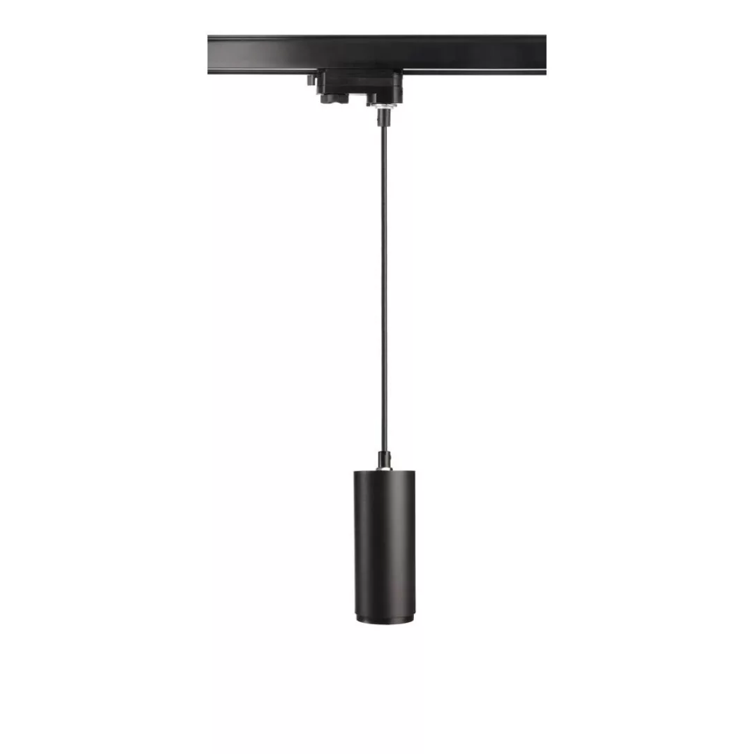 LED 3-Phasen Schienensystem Pendelleuchte Lucea in Schwarz 10W 750lm günstig online kaufen