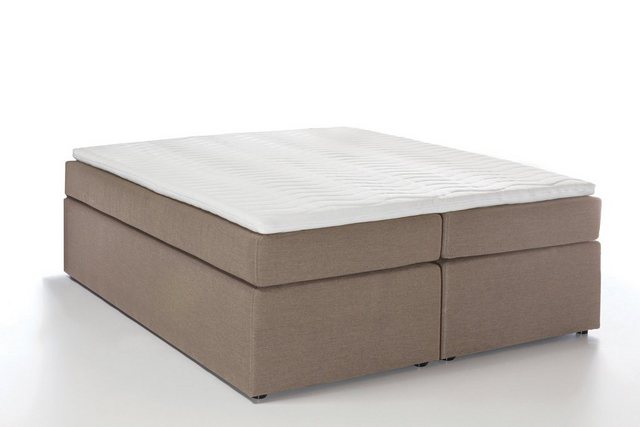 Möbelfreude Boxspringbett Boxspringbett Bella Beige/grau 180x200 cm H2/H3, günstig online kaufen