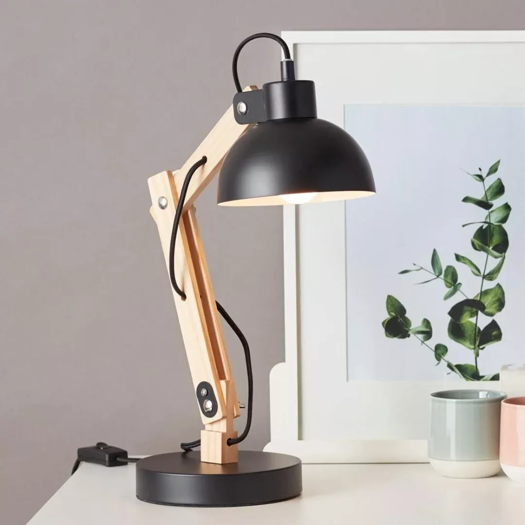 Brilliant Tischlampe Moda E27 Schwarz 41,5 cm günstig online kaufen
