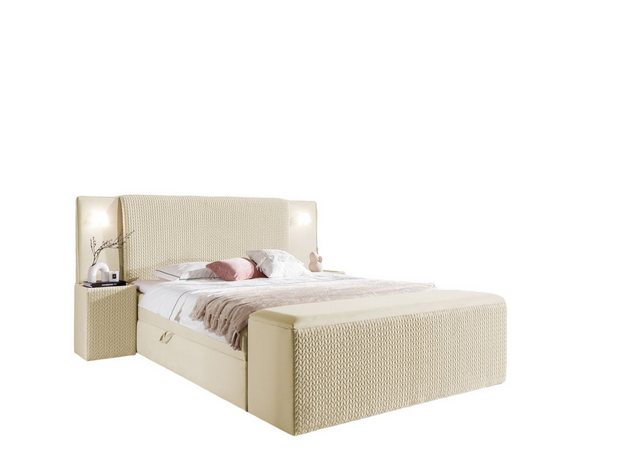 Fun Möbel Boxbett Bett MARTEN Überlänge in Stoff Magic Velvet Set.4 (inkl. günstig online kaufen