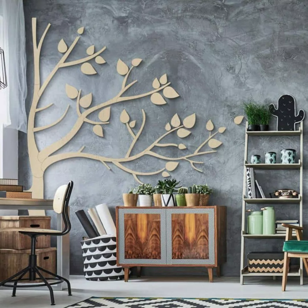 K&L Wall Art Holzbild Lebensbaum Kinderzimmer günstig online kaufen