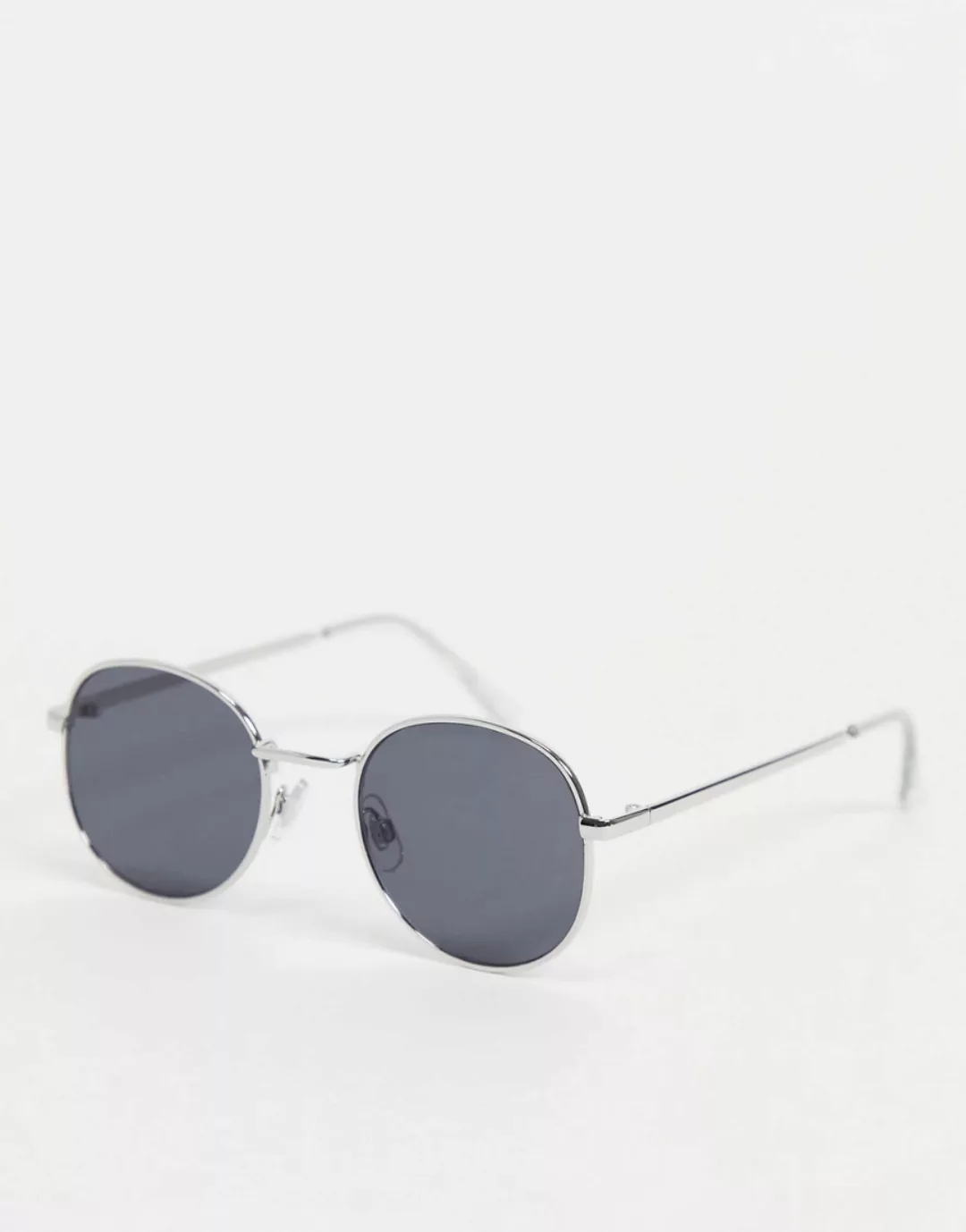 Madein – Sonnenbrille mit runden Gläsern-Silber günstig online kaufen
