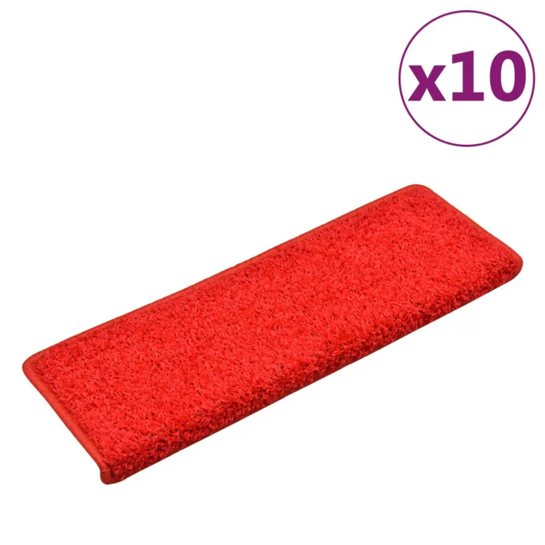 Vidaxl Stufenmatten 10 Stk. 65x25 Cm Rot günstig online kaufen