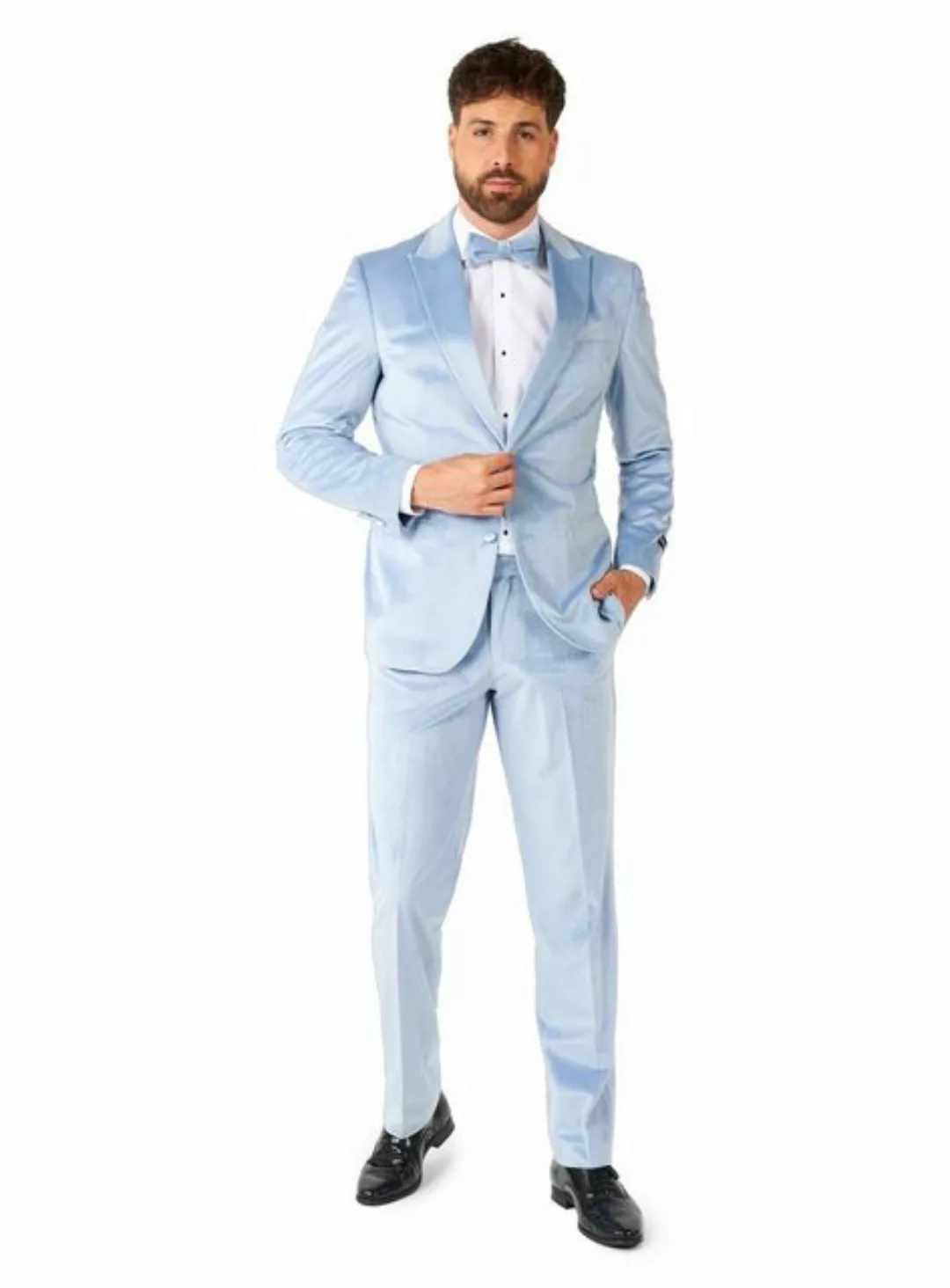 Opposuits Anzug Vintage Blue Velvet Deluxe Samtanzug Eleganter Samtanzug in günstig online kaufen