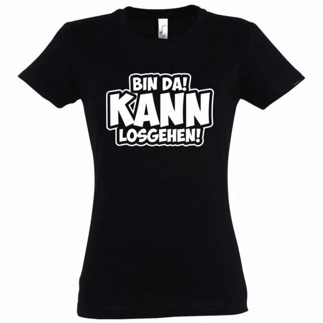 Youth Designz T-Shirt BIN DA! Kann Los Gehen! Damen Shirt mit Motivation Sp günstig online kaufen