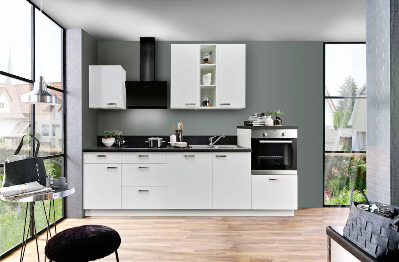 Express Küchen Küchenzeile »Bari«, Soft-Close-Funktion und Vollauszügen, vo günstig online kaufen