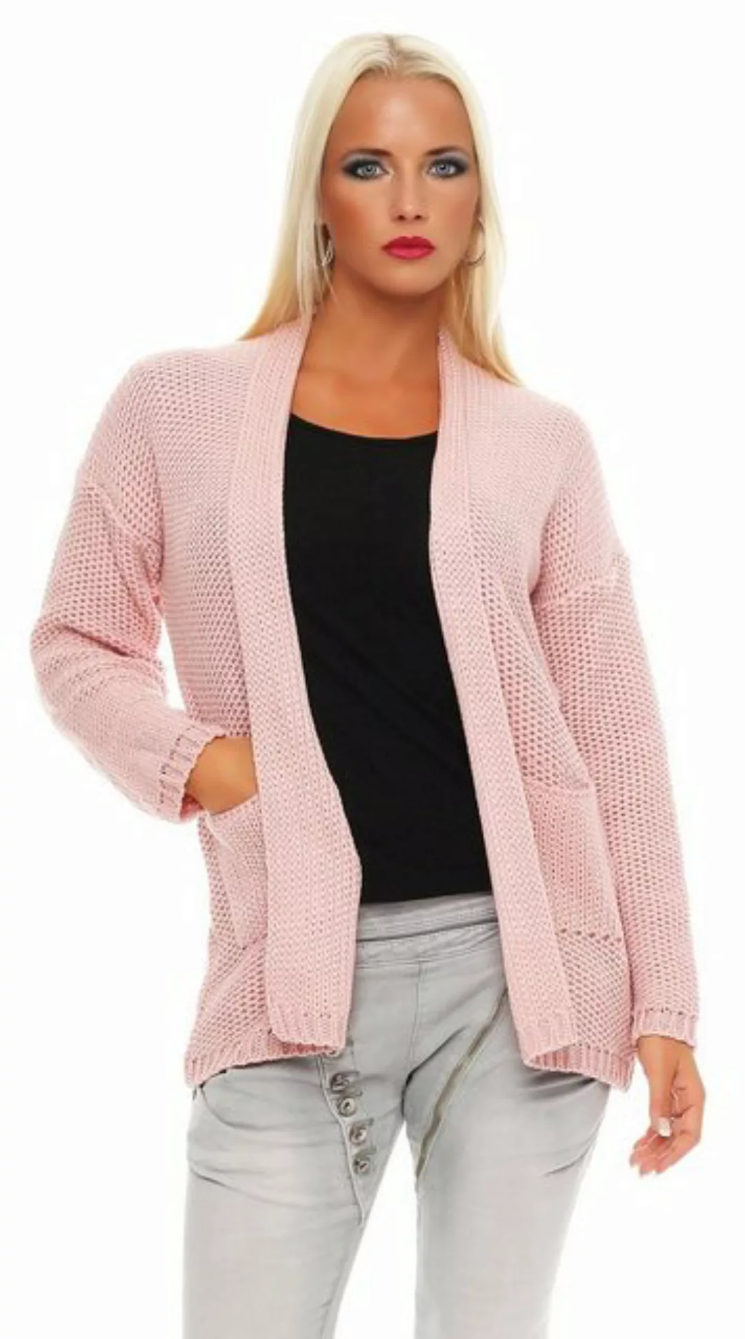 Mississhop Cardigan Strickjacke Cardigan Jacke Sweatshirt M.3007 günstig online kaufen