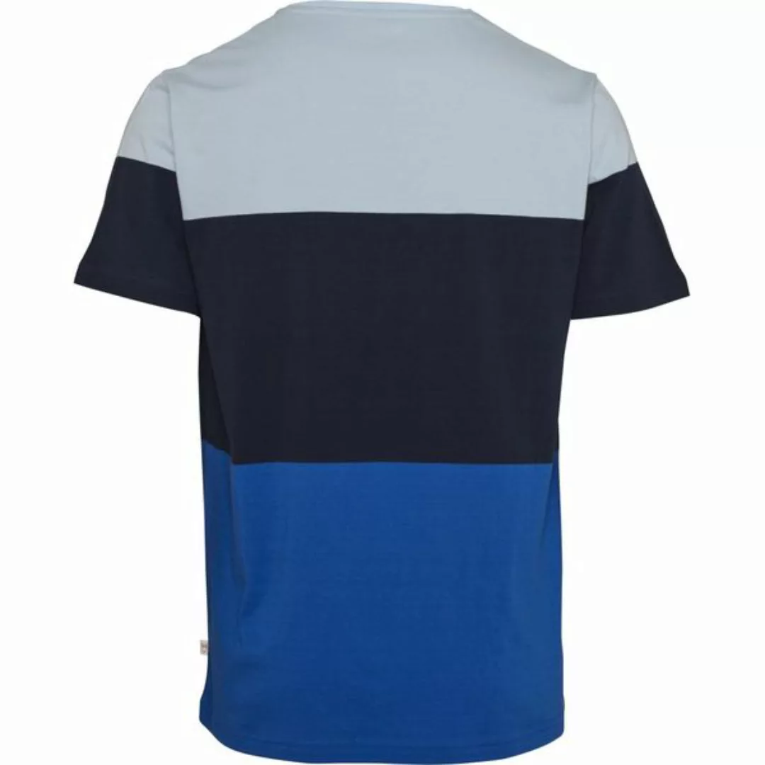 T-shirt - Block Striped Cut And Sew - Olympia Blue günstig online kaufen