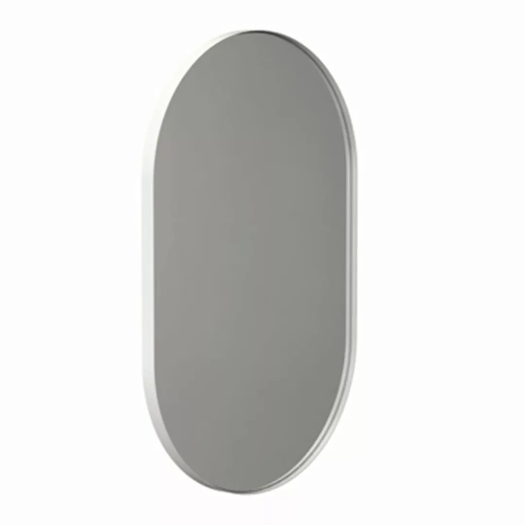 FROST - Unu 4138 Spiegel 80x50cm - weiß/mit schmalem Regalrahmen/T 3cm günstig online kaufen