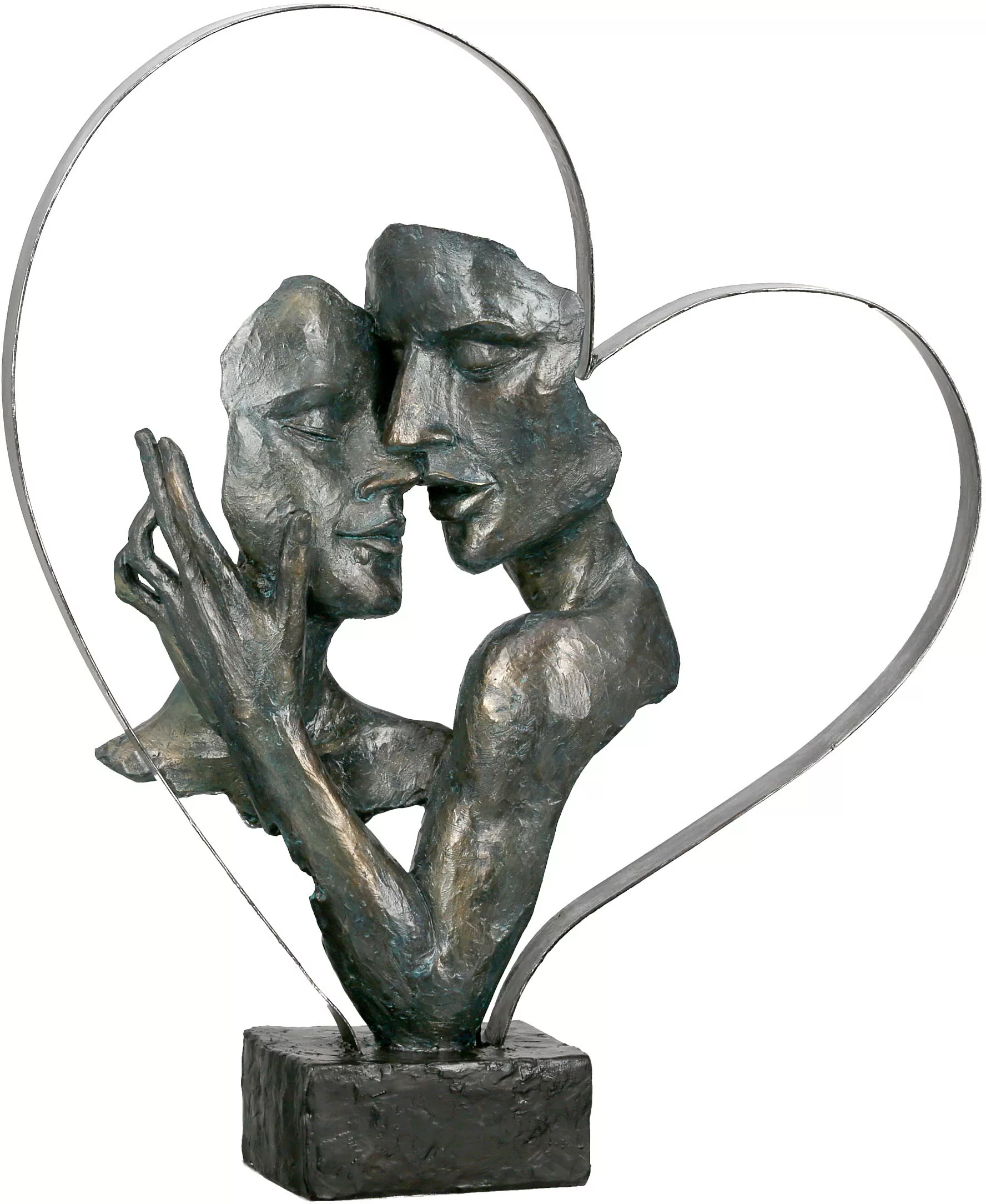 GILDE Dekofigur "Skulptur Essential, bronzefarben/braun", bronzefarben/brau günstig online kaufen
