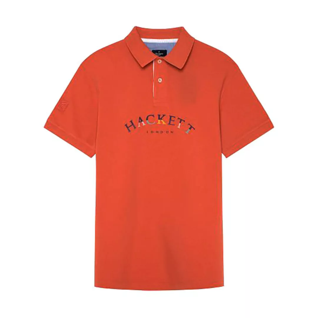 Hackett Color Logo Kurzarm-poloshirt XL Coral günstig online kaufen
