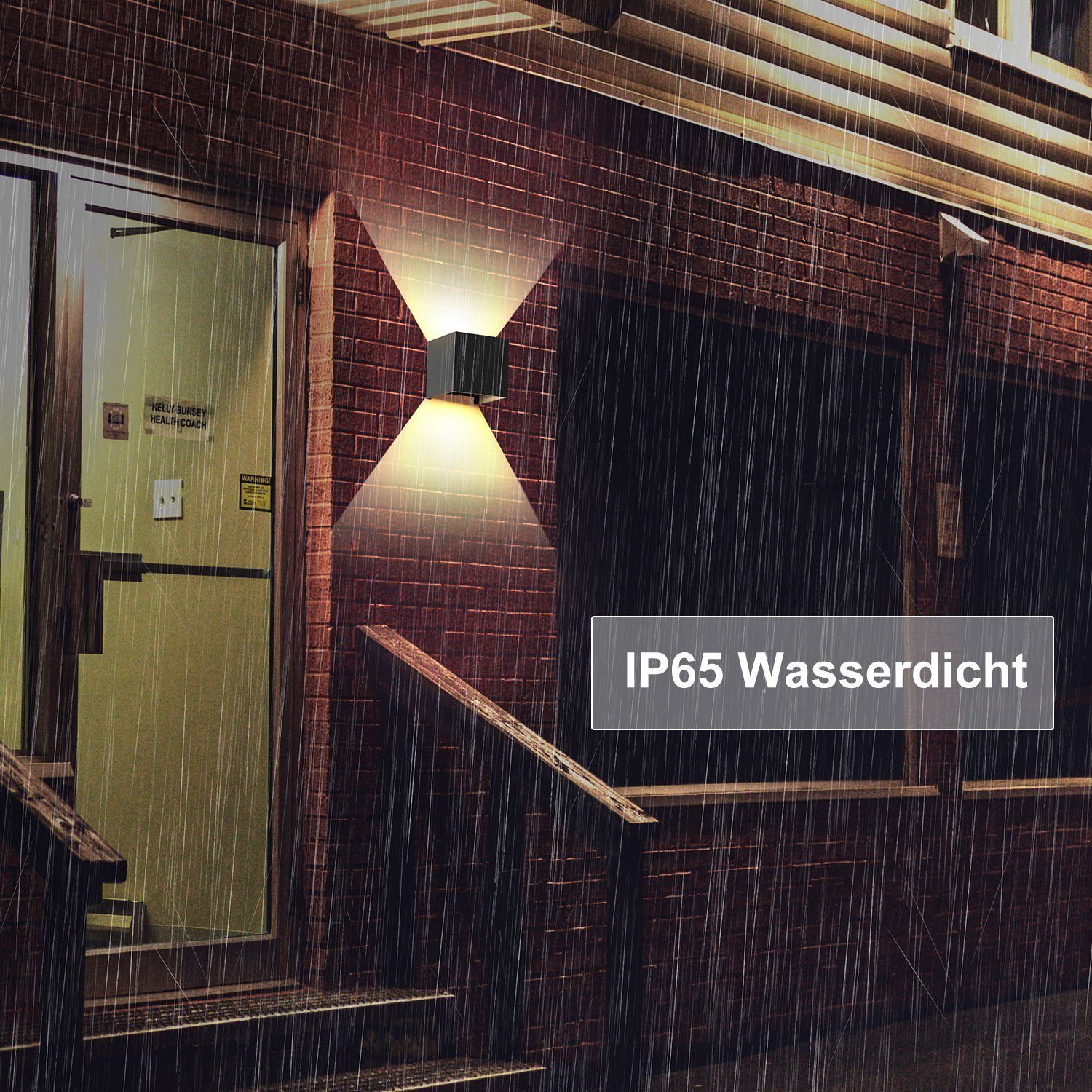Nettlife LED Wandleuchte Aussen Schwarz Up günstig online kaufen