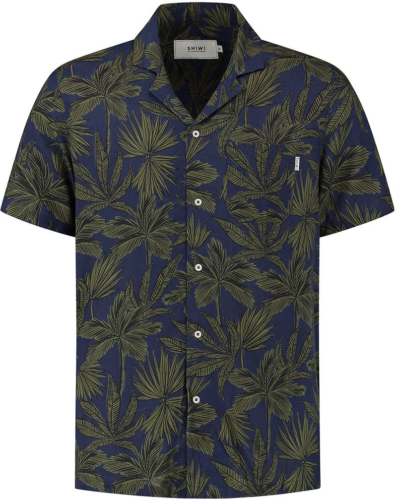 Shiwi Hemd Palm Leaves Navy - Größe L günstig online kaufen