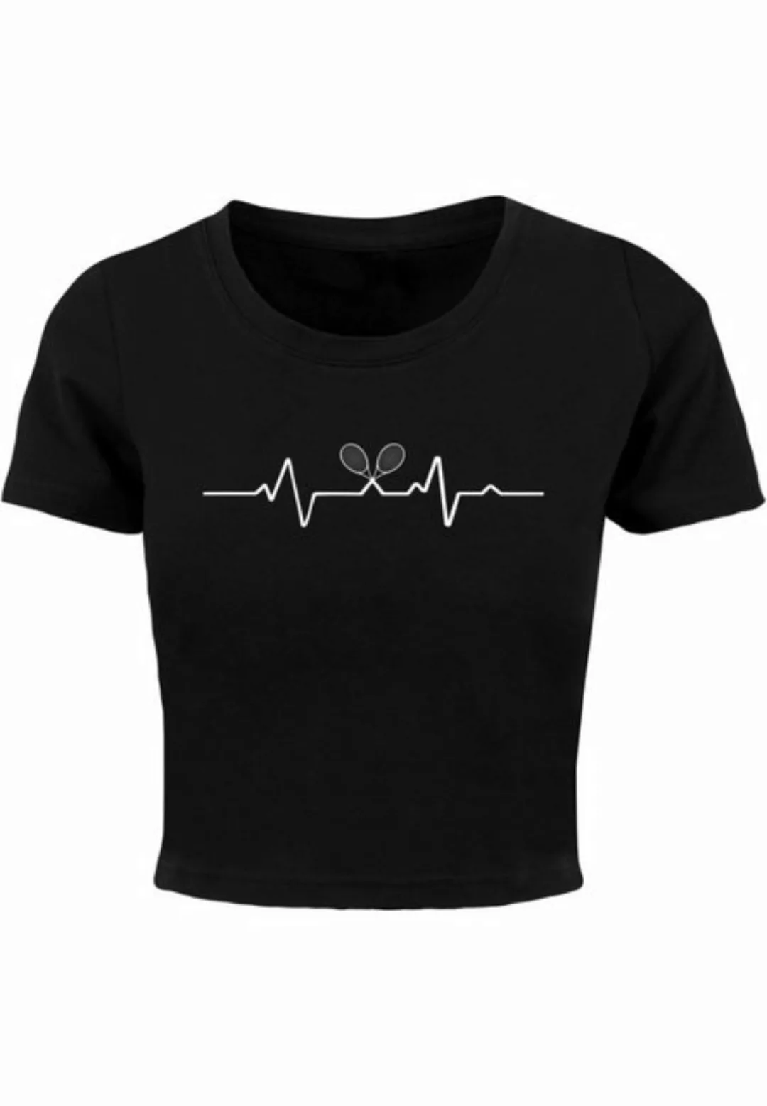 Merchcode T-Shirt Merchcode Damen Ladies Tennis Beats Cropped Tee (1-tlg) günstig online kaufen