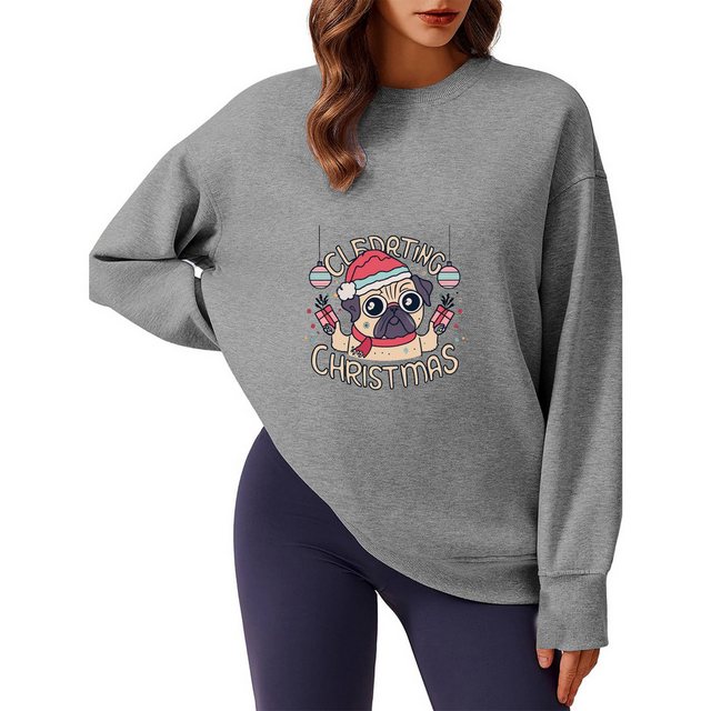 MC Star Sweatshirt Weihnachtspullover Merry Christmas Sweatshirt Weihnachts günstig online kaufen