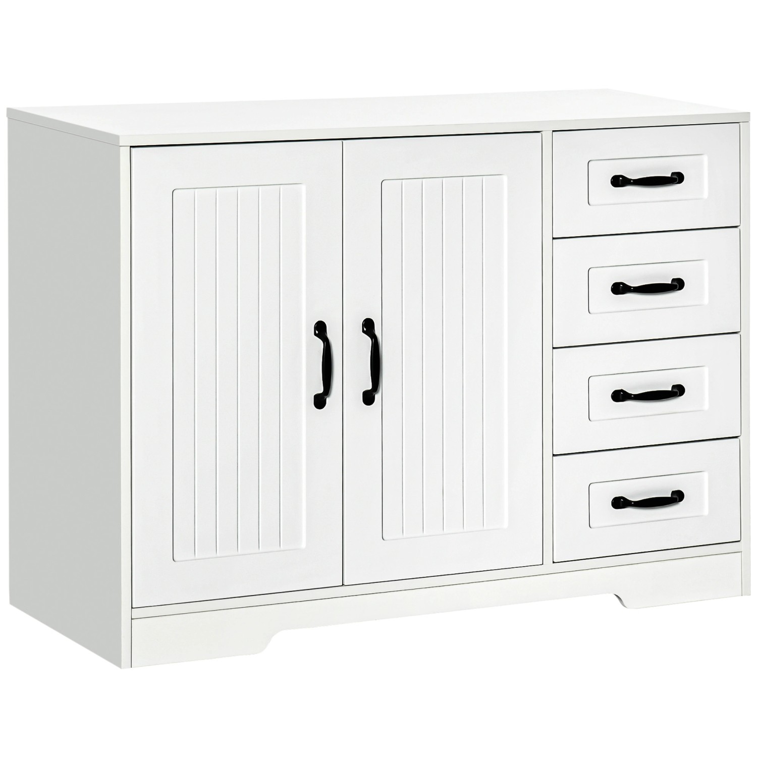 HOMCOM Sideboard Sideboard Aufbewahrungsschrank mit 4 günstig online kaufen