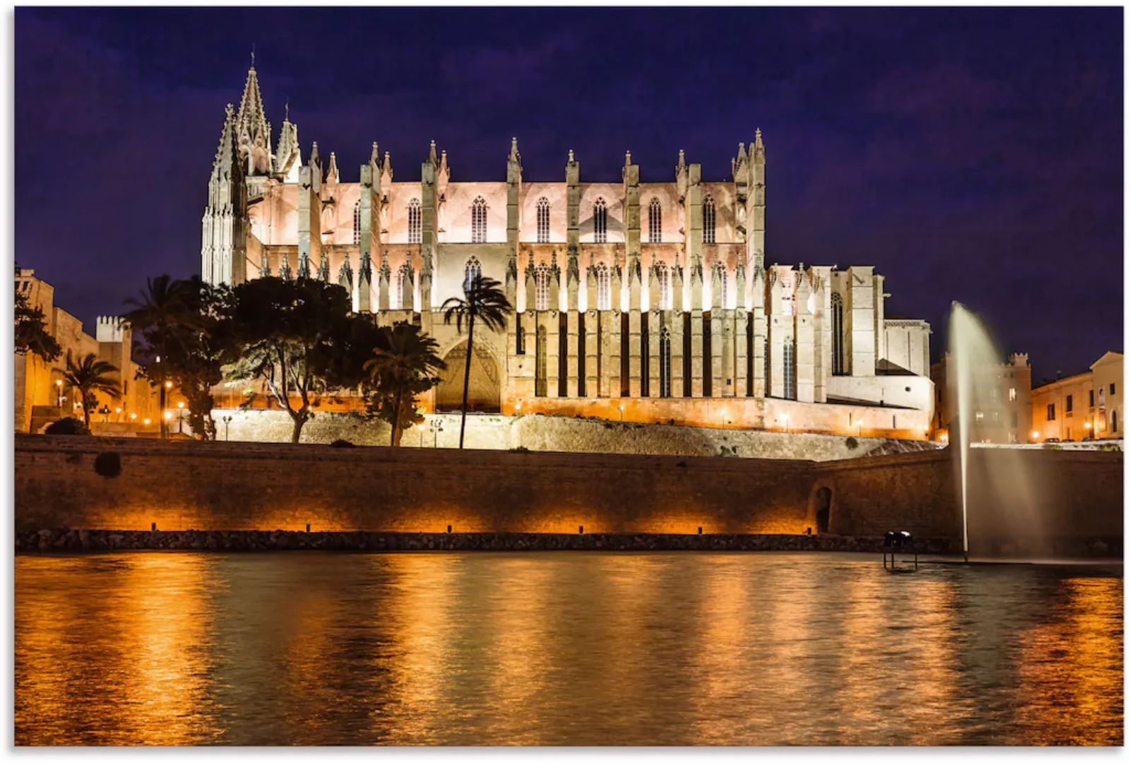Artland Alu-Dibond-Druck "Kathedrale in Palma de Mallorca Balearen", Gebäud günstig online kaufen