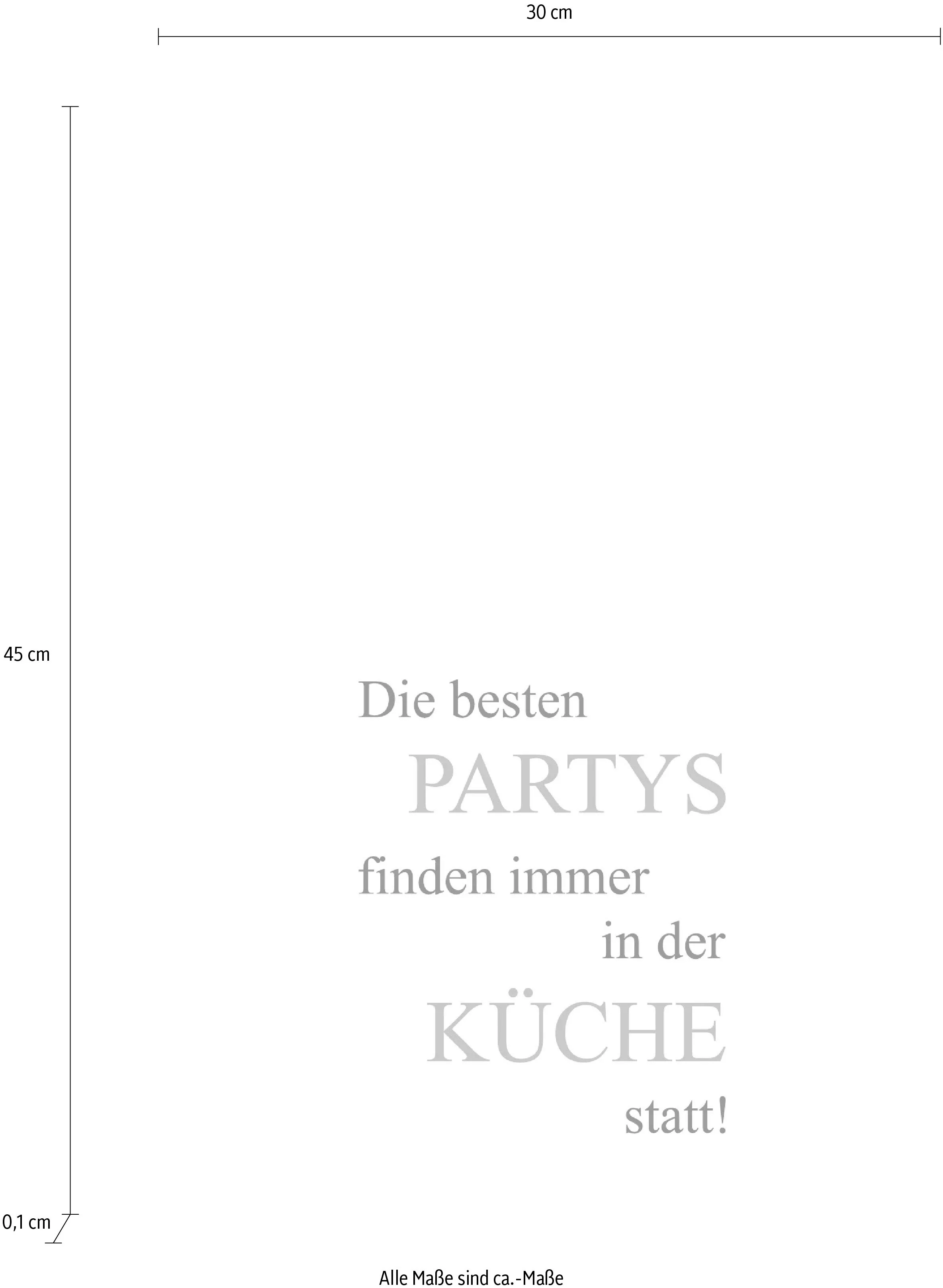 queence Wanddekoobjekt "Partys und Küche" günstig online kaufen