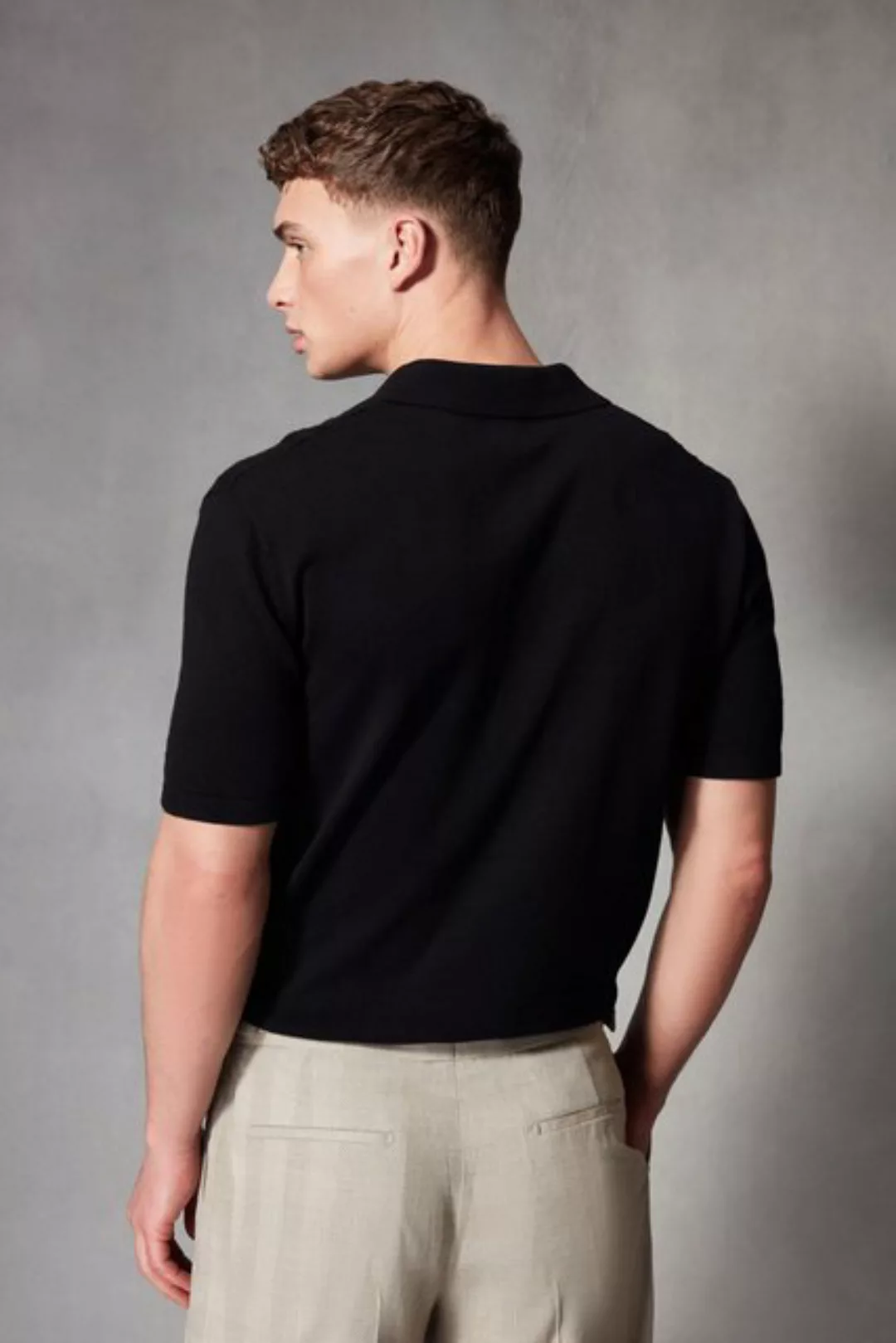 Next Poloshirt Regular Fit Revere-Polopullover (1-tlg) günstig online kaufen