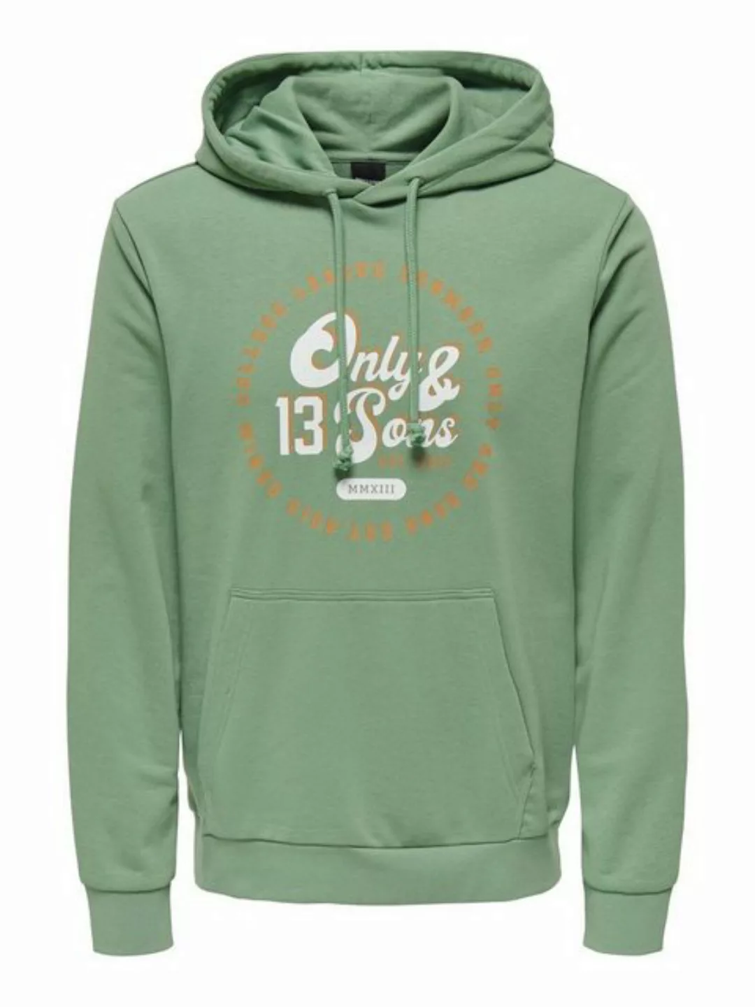 ONLY & SONS Kapuzensweatshirt ONSLENNY REG VINTAGE PRINT HOOD SWEAT günstig online kaufen