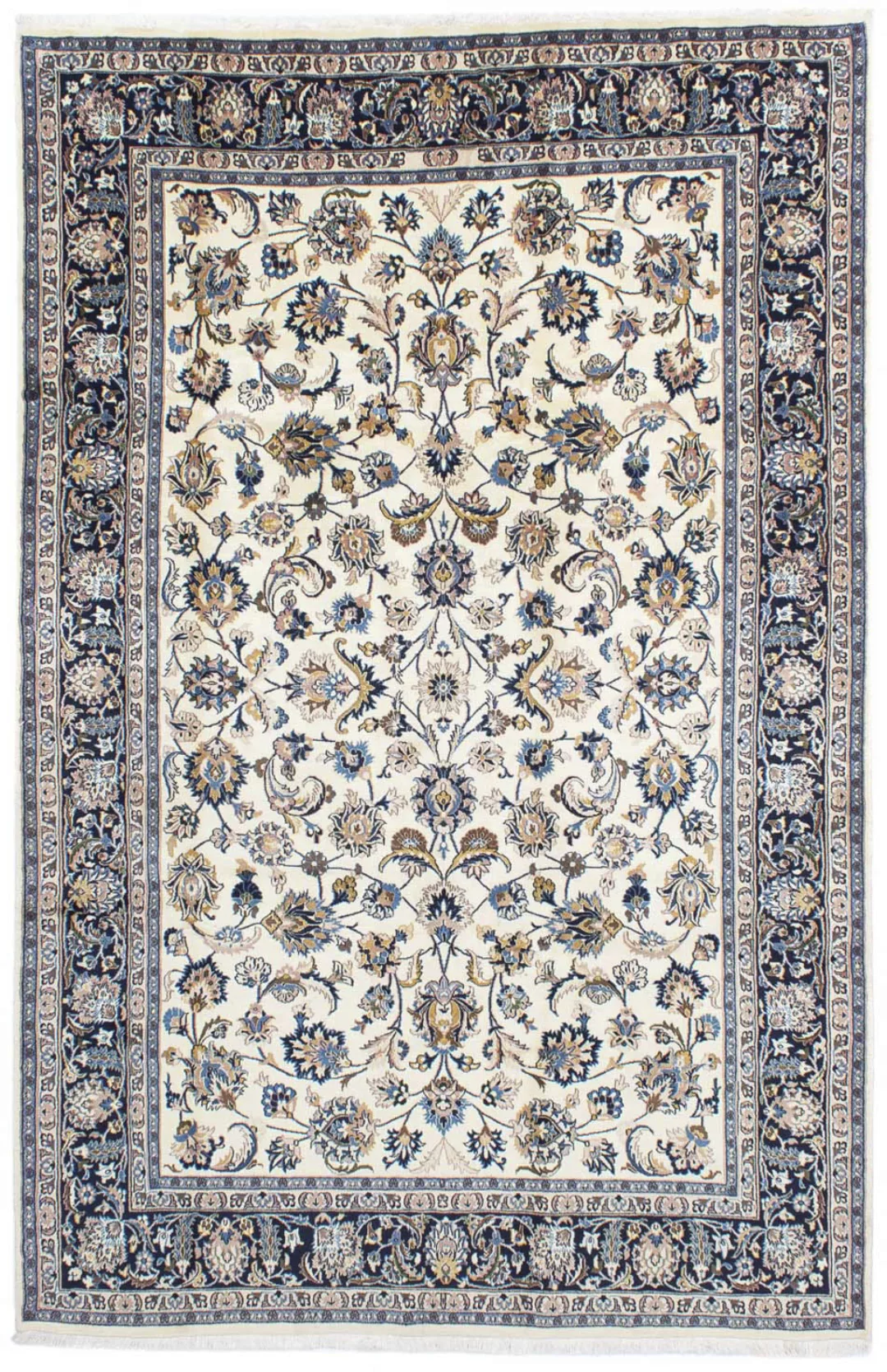 morgenland Wollteppich »Maschad Blumenmuster Beige 303 x 198 cm«, rechtecki günstig online kaufen