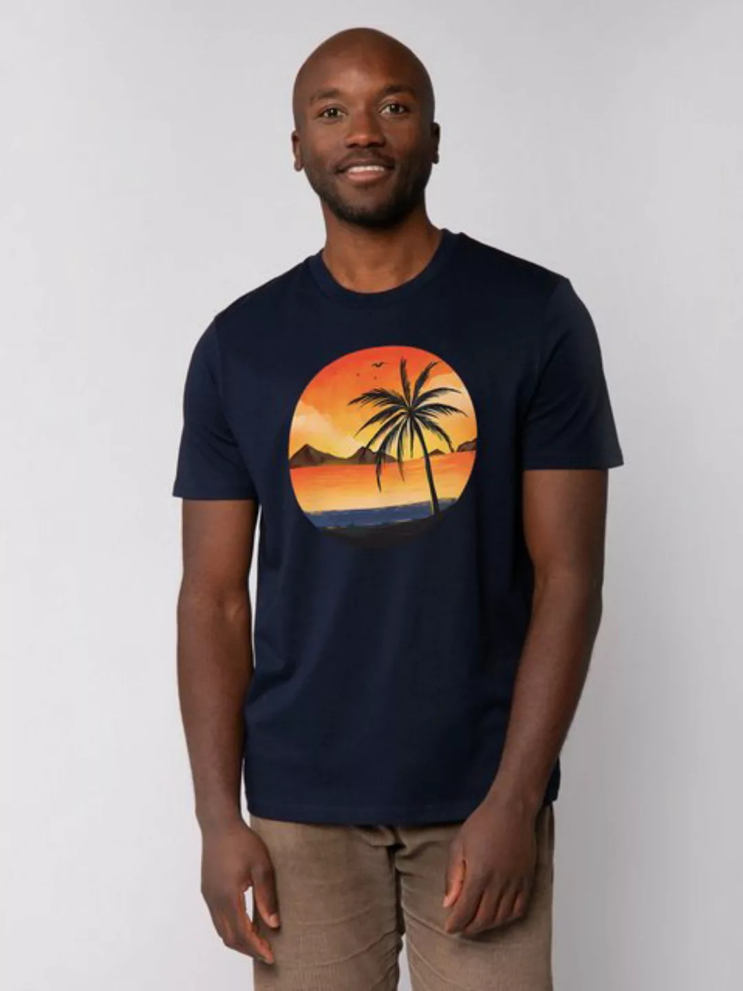 wat? Apparel Print-Shirt Sunset on palm beach (1-tlg) günstig online kaufen