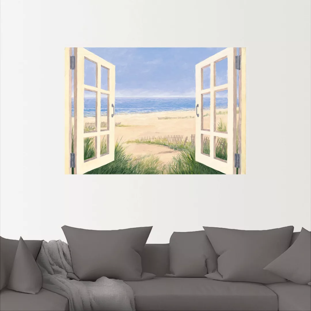 Artland Wandbild »Fensterblick Frühlingsmorgen«, Fensterblick, (1 St.) günstig online kaufen