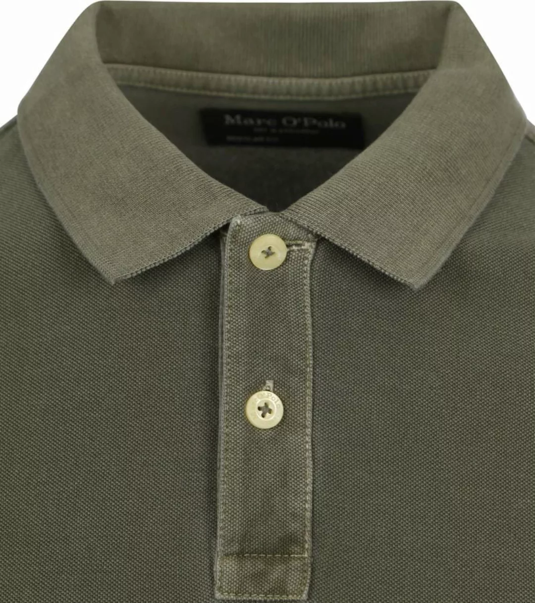 Marc O'Polo Poloshirt Faded Olivgrün - Größe M günstig online kaufen