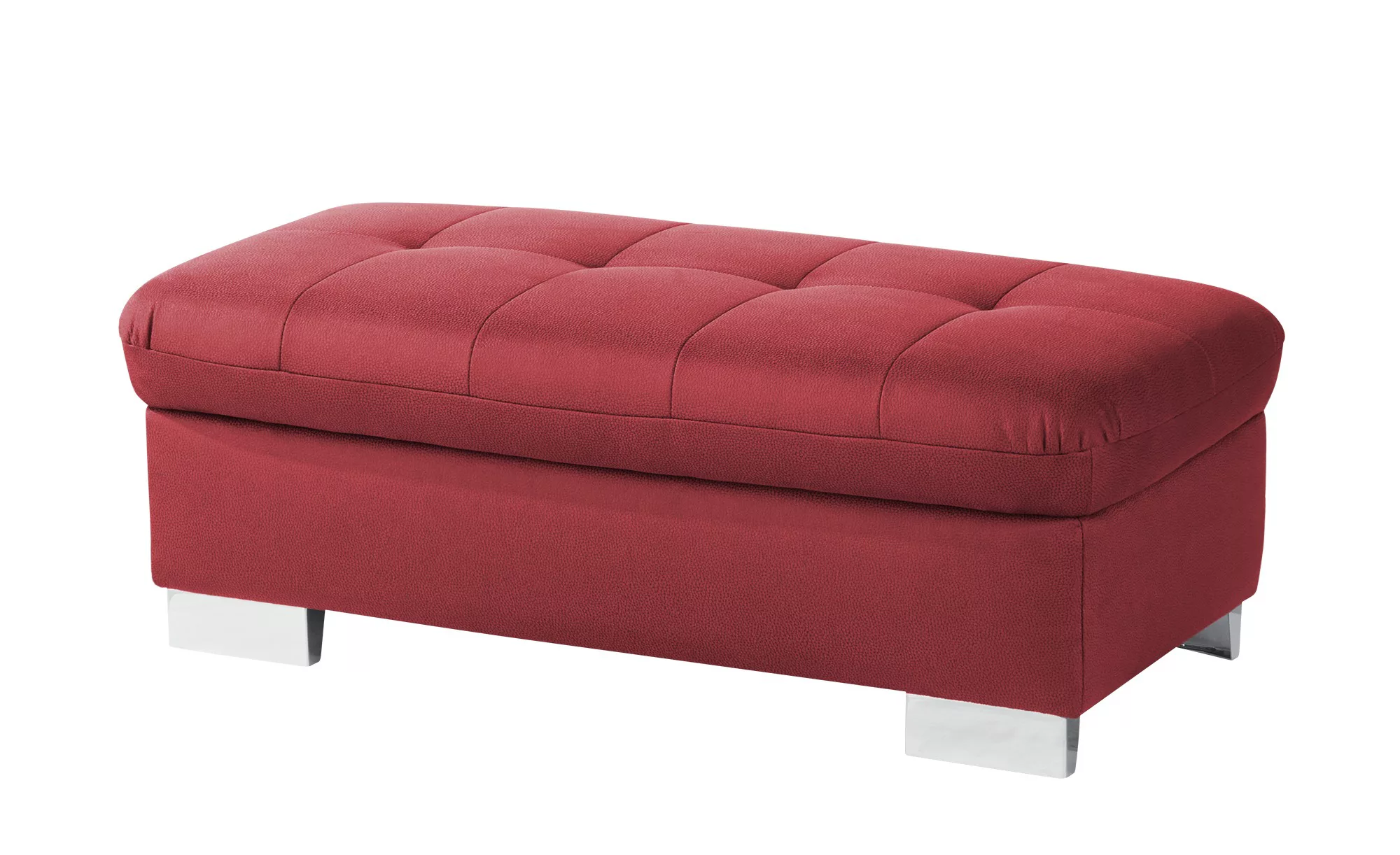 Lounge Collection Hocker  Inka ¦ rot ¦ Maße (cm): B: 130 H: 46 T: 65.0 Pols günstig online kaufen