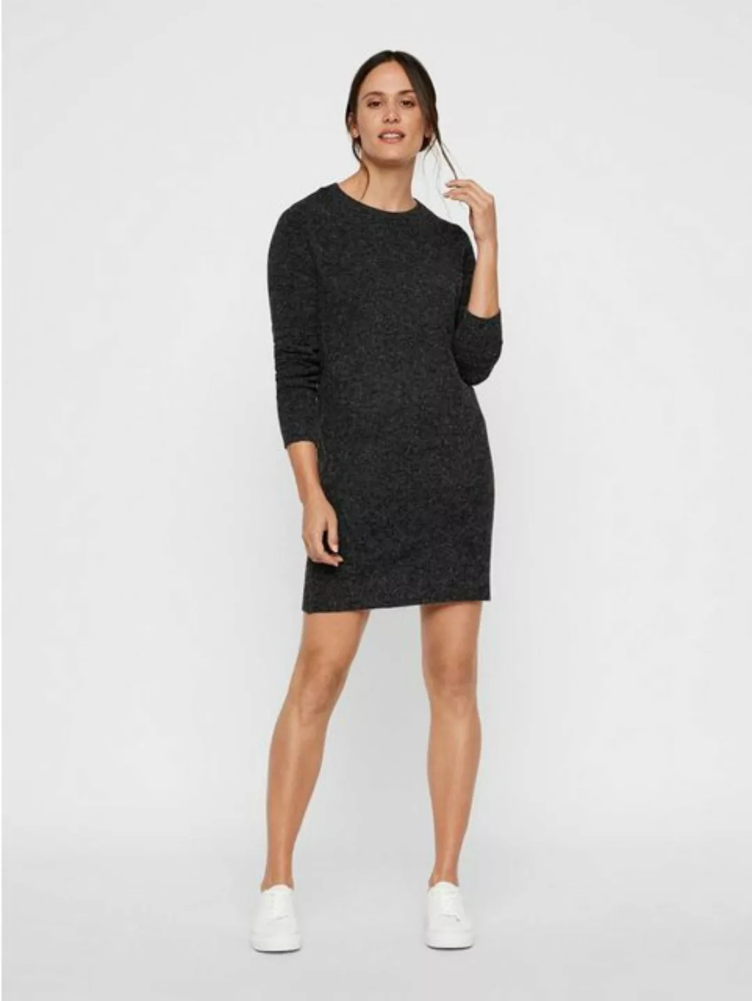 Vero Moda – Kurzes Pulloverkleid in Schwarz günstig online kaufen