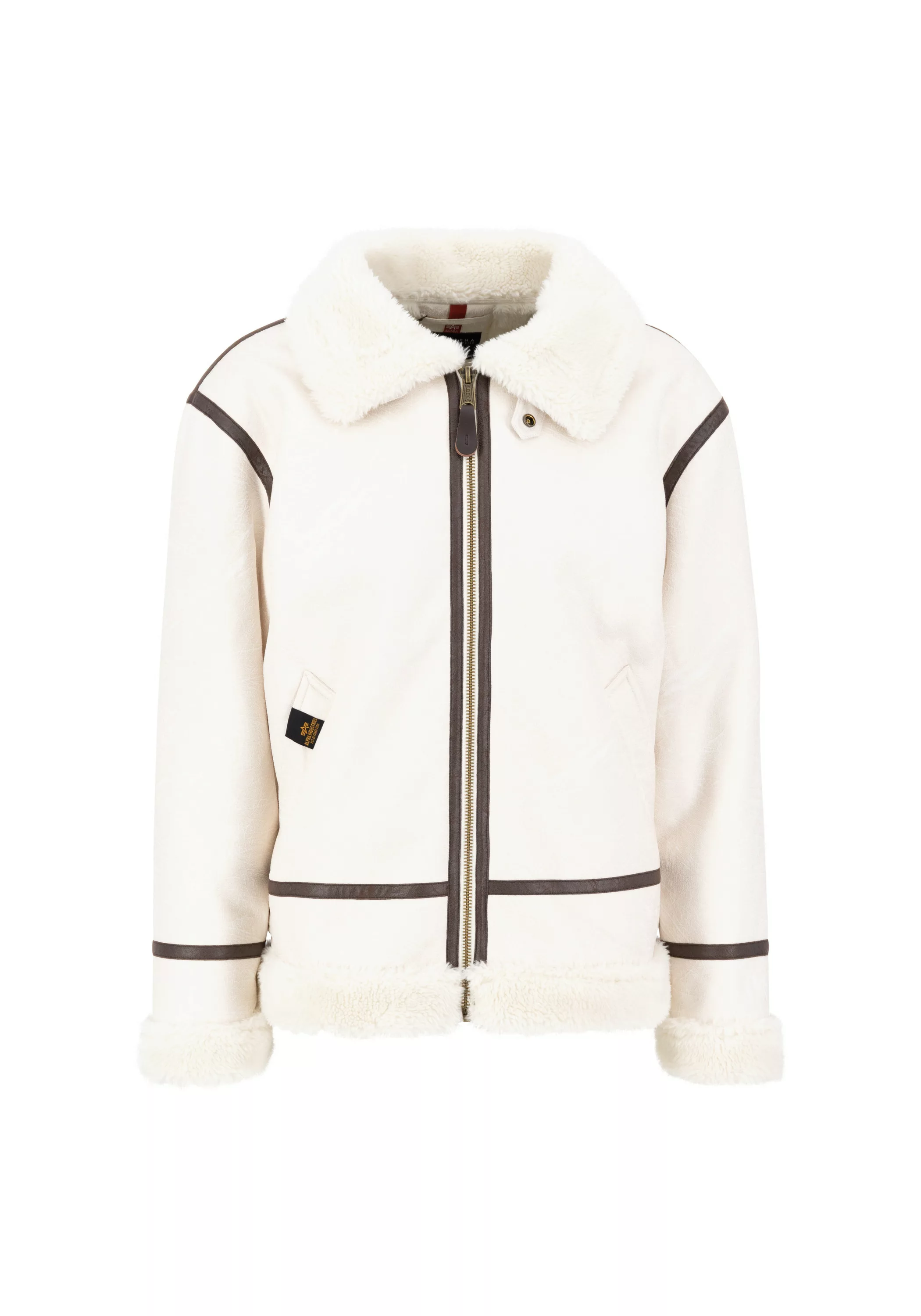 Alpha Industries Lederjacke "B-3 Faux Leather Lederjacke" günstig online kaufen