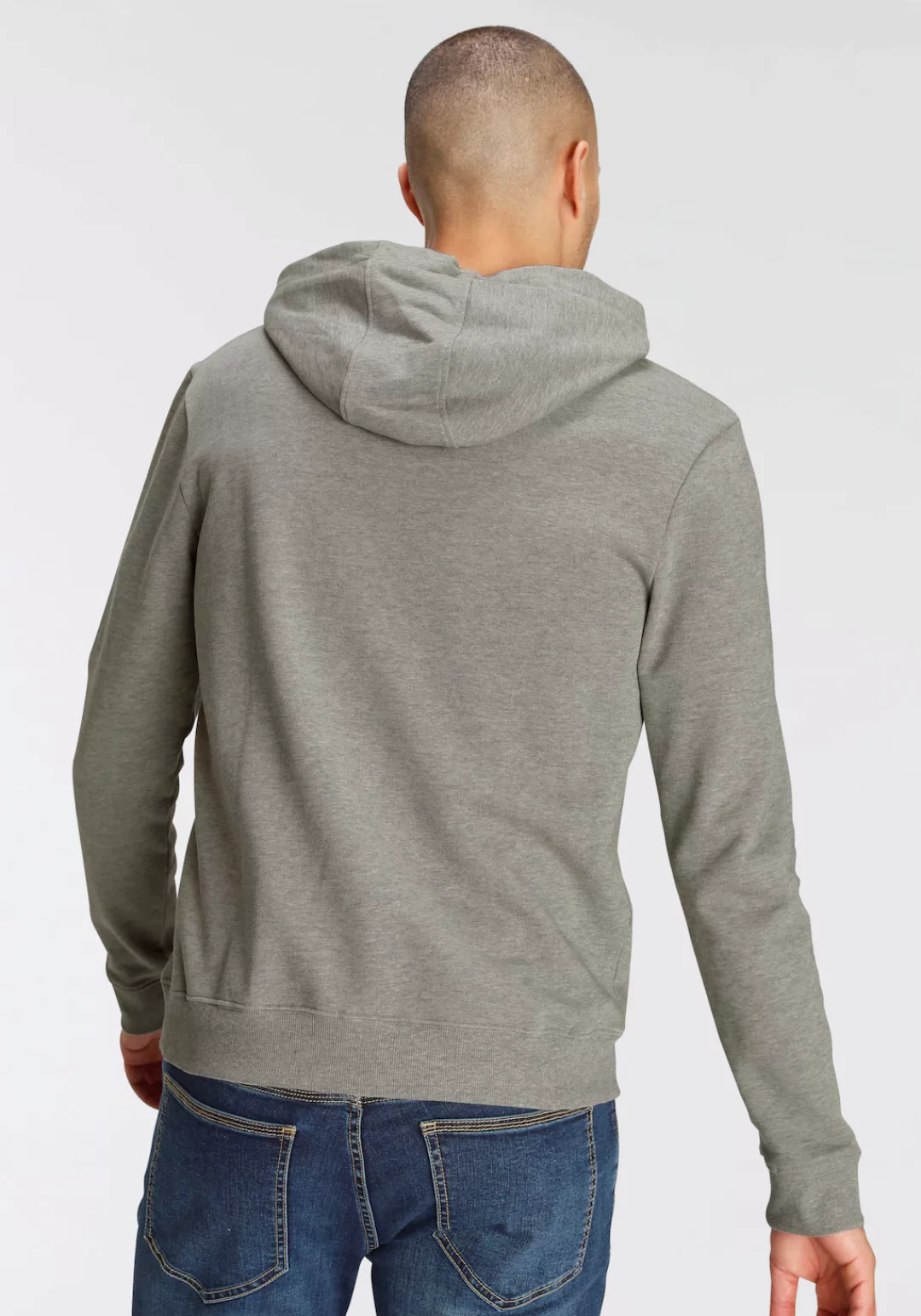 AJC Kapuzensweatshirt in melierter Optik günstig online kaufen