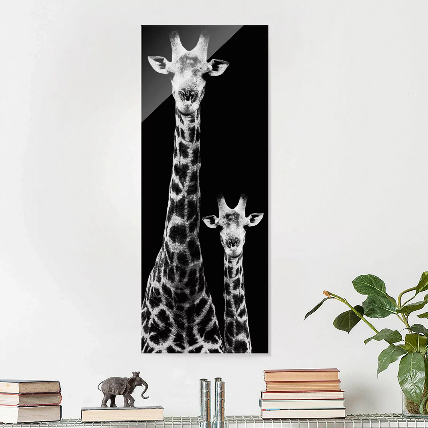 home24 Glasbild Giraffen Duo günstig online kaufen