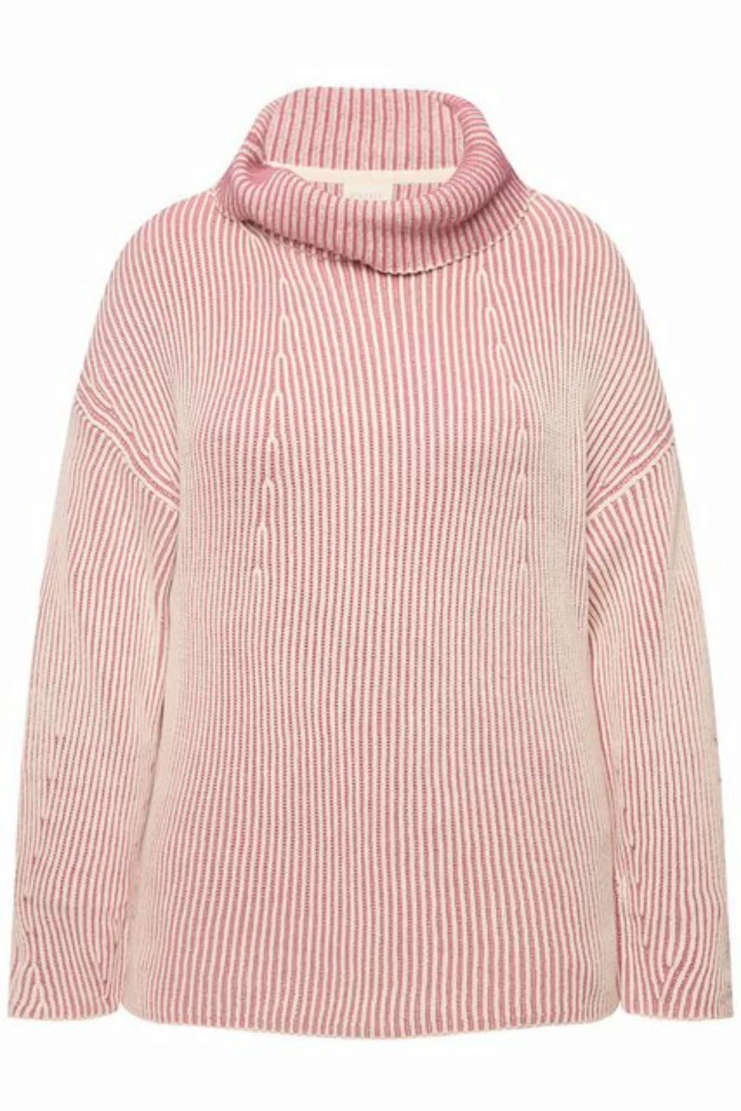 Ulla Popken Rollkragenpullover Pullover Rippstrick Rollkragen Langarm günstig online kaufen