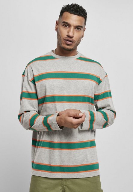 URBAN CLASSICS T-Shirt Urban Classics Herren Light Stripe Oversized LS (1-t günstig online kaufen