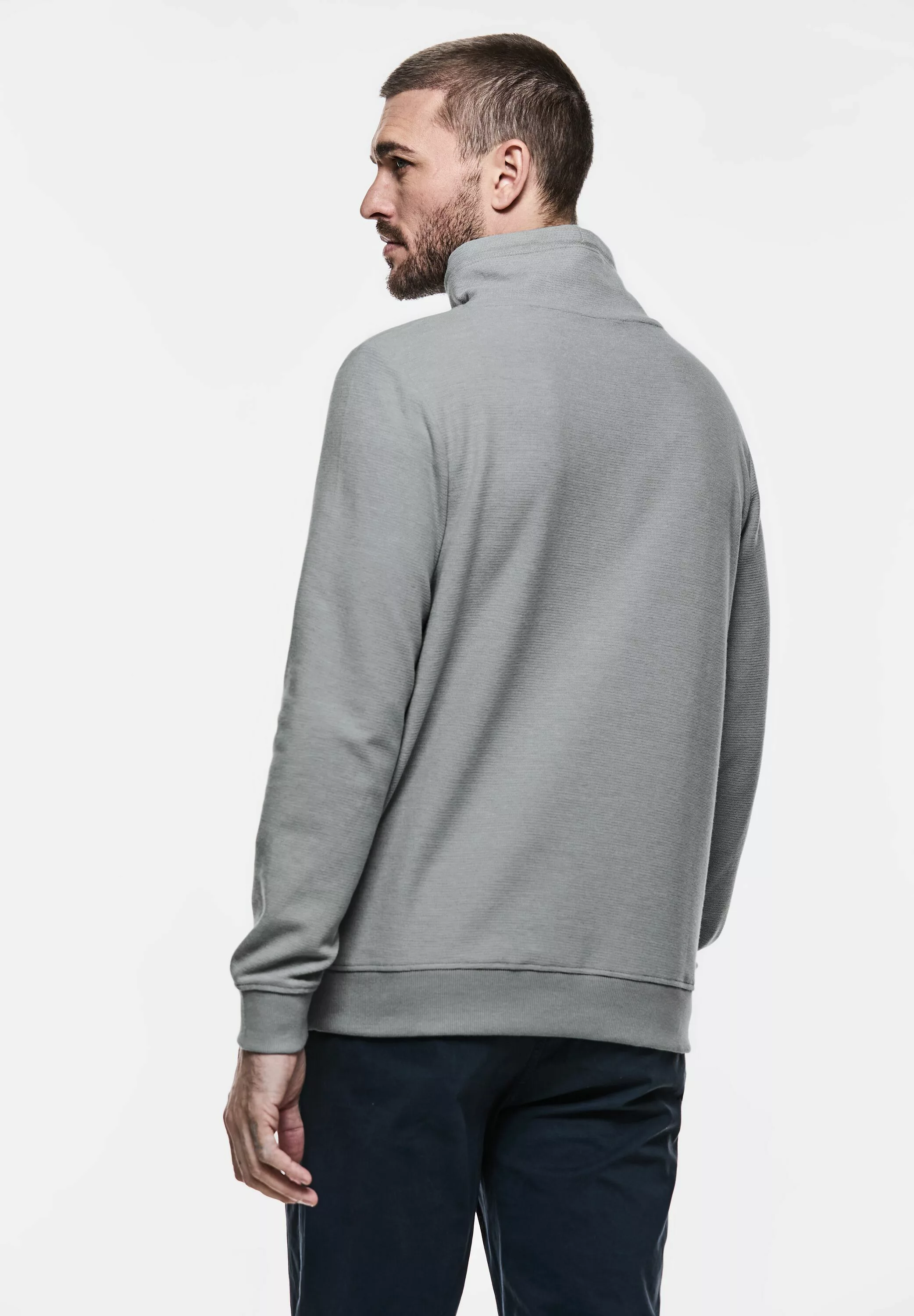 STREET ONE MEN Sweatshirt im angenehmen Materialmix günstig online kaufen