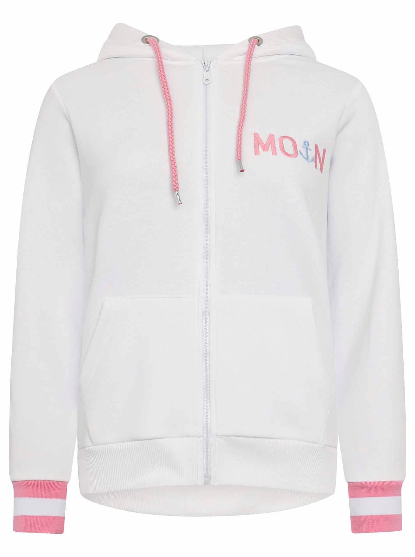 Zwillingsherz Kapuzensweatjacke, Regular Fit, Stickerei, Reißverschluss, La günstig online kaufen