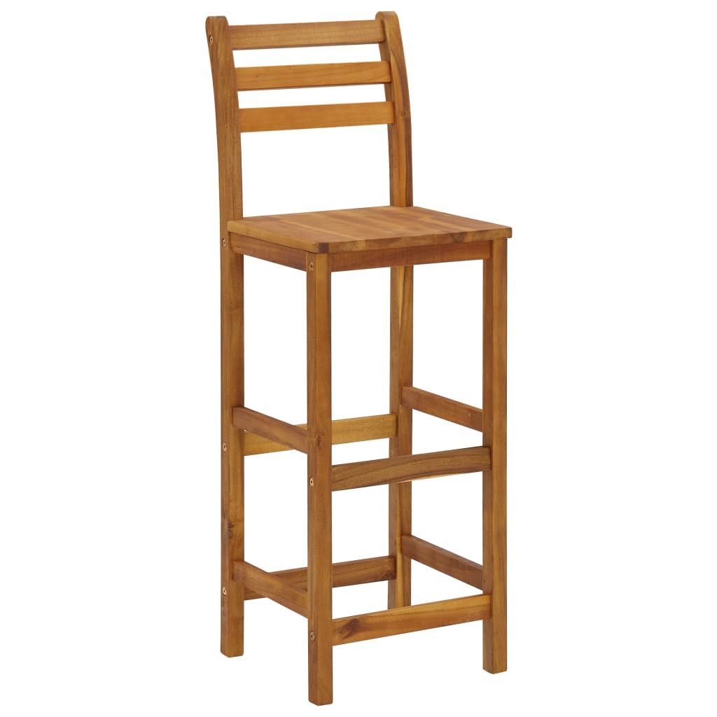 vidaXL Gartenstuhl Barhocker 6 Stk. Massivholz günstig online kaufen