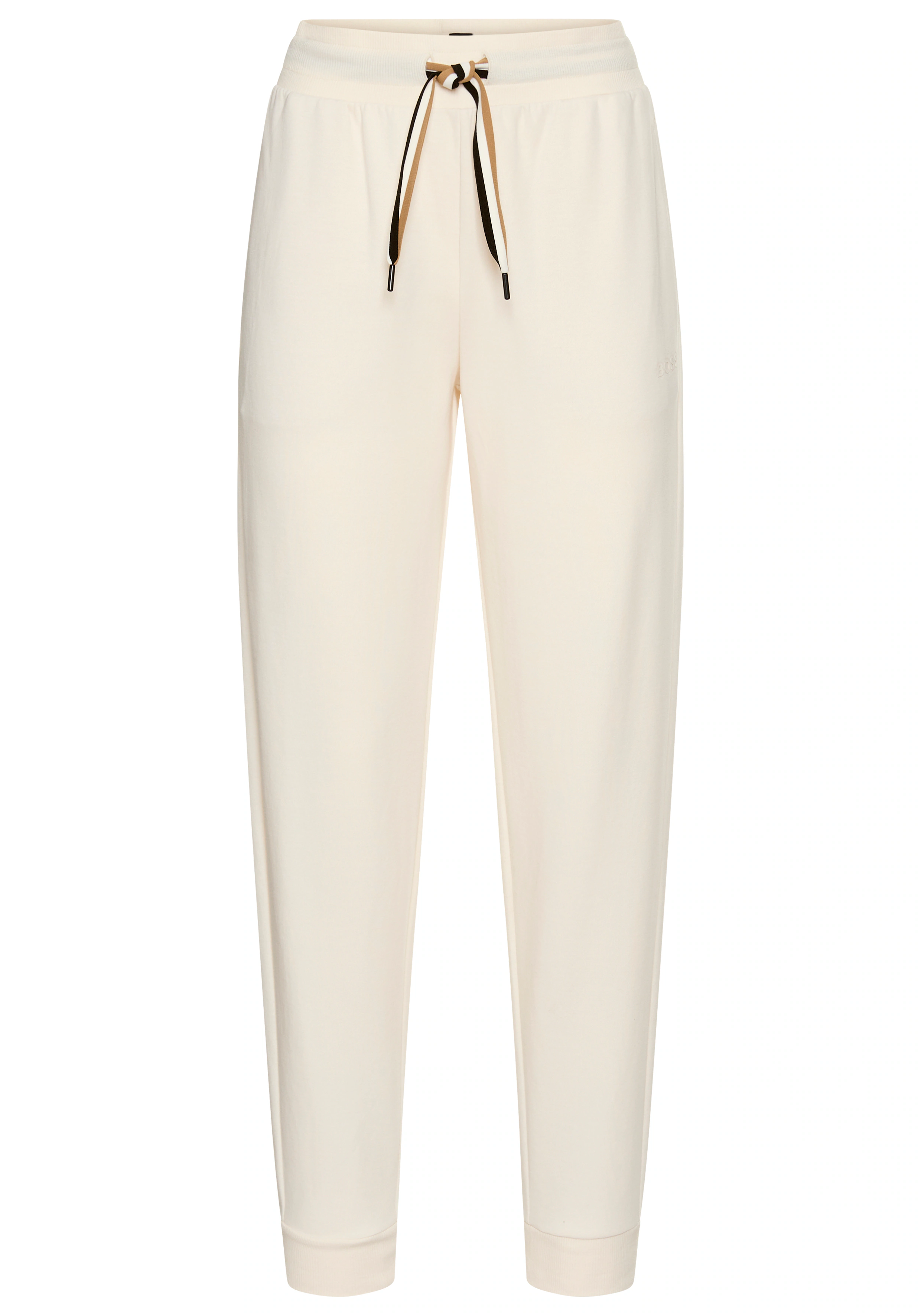 BOSS Relaxhose "CP Stripe Pants Cuff", mit kontrastfarbener Kordel günstig online kaufen