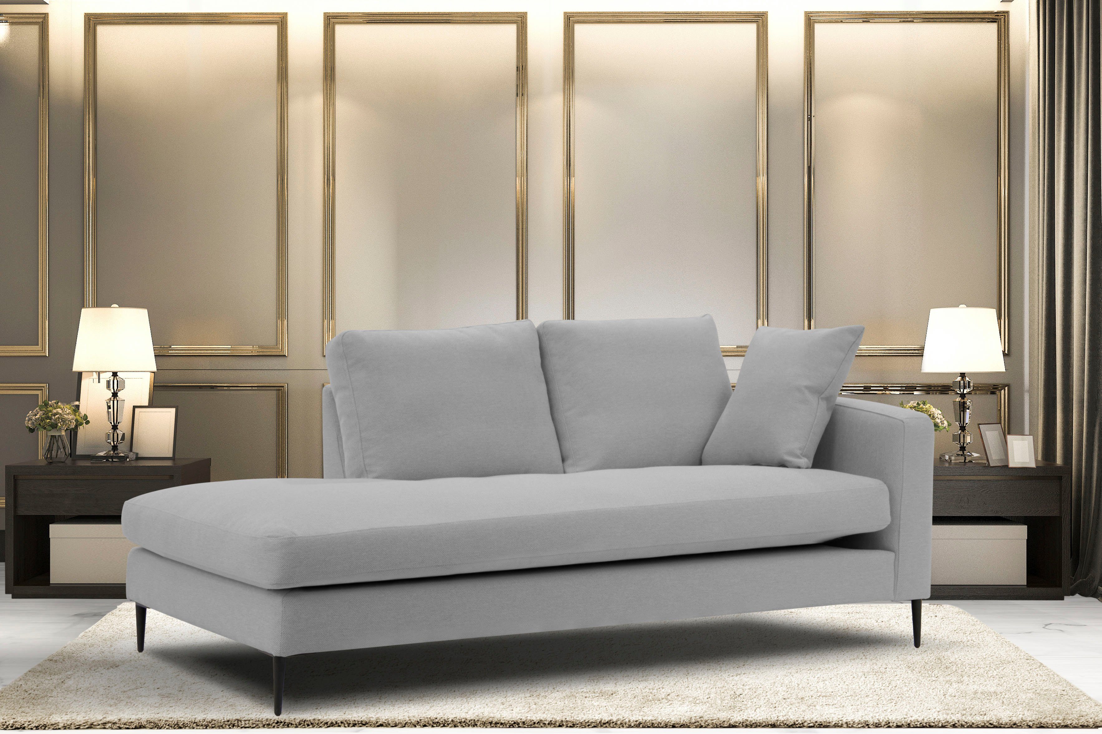 Leonique Recamiere "Cozy Chaiselongue, Maße B/T/H: 195/97/80 cm", mit losen günstig online kaufen